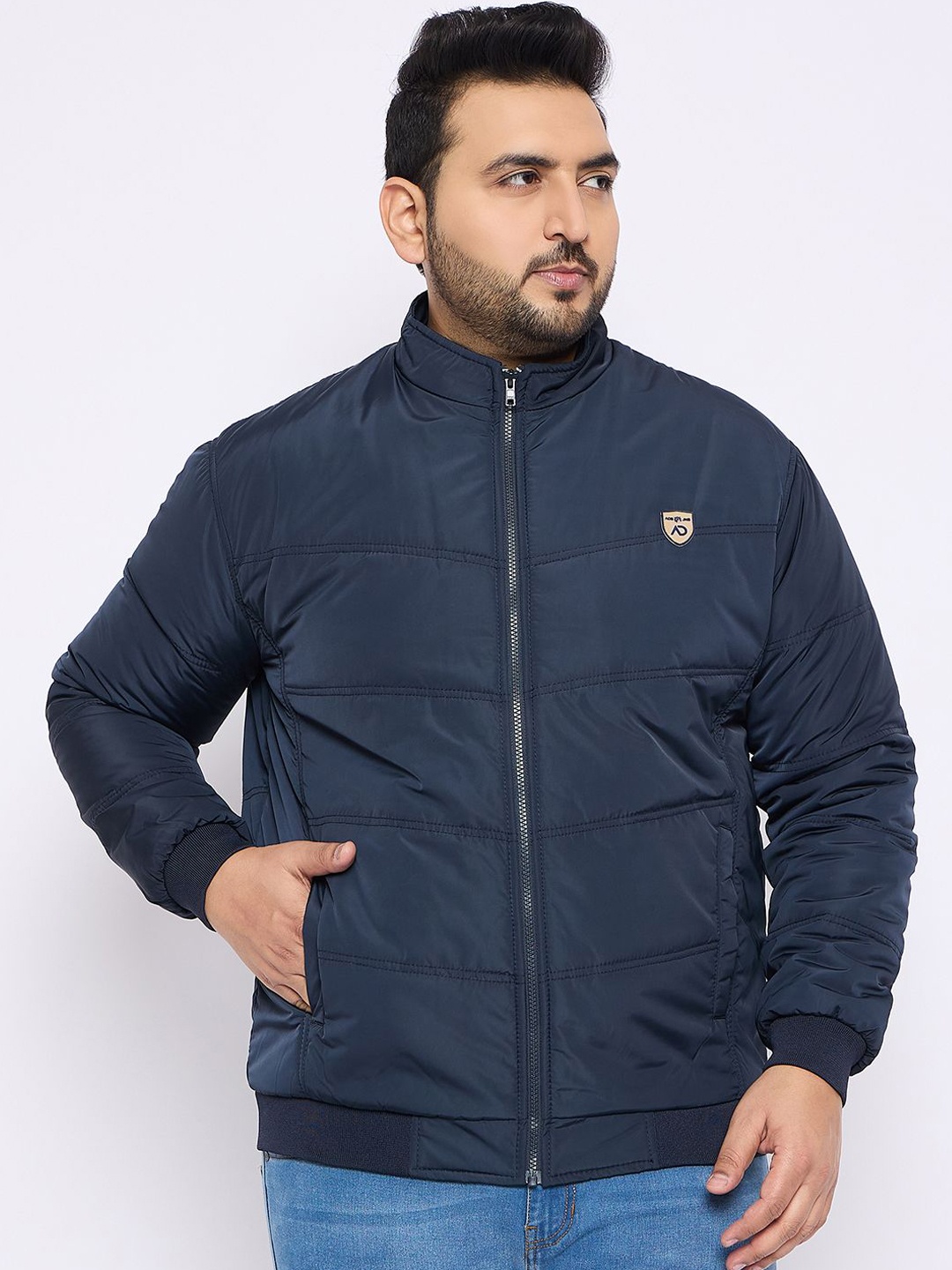 

Adobe Men Lightweight Quilted Jacket, Navy blue