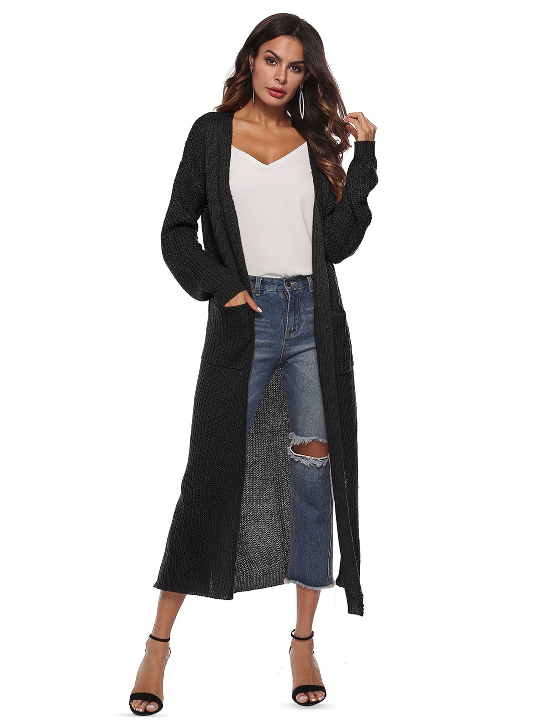 

StyleCast Women Longline Shrug, Black