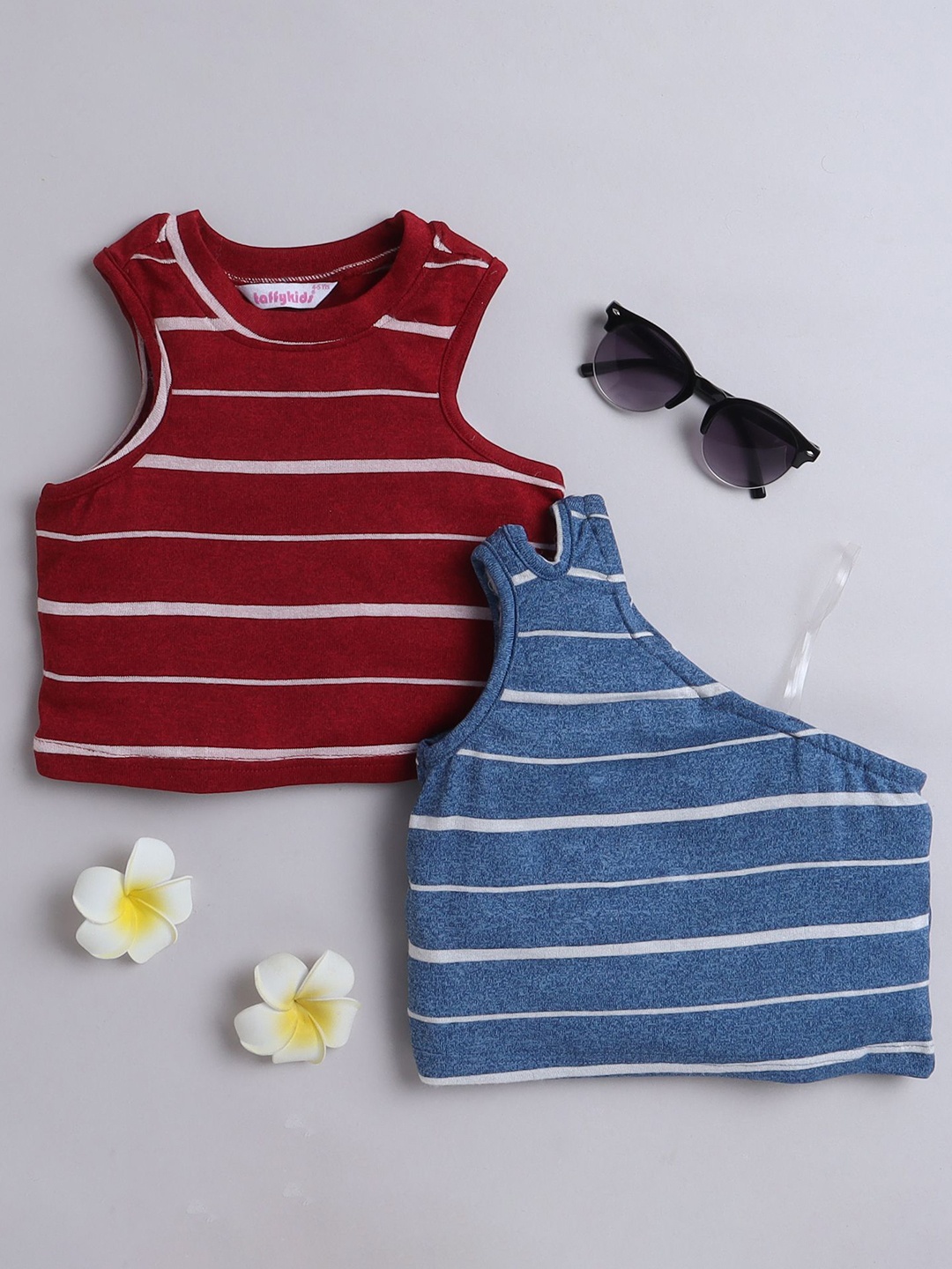 

taffykids Striped Top, Blue