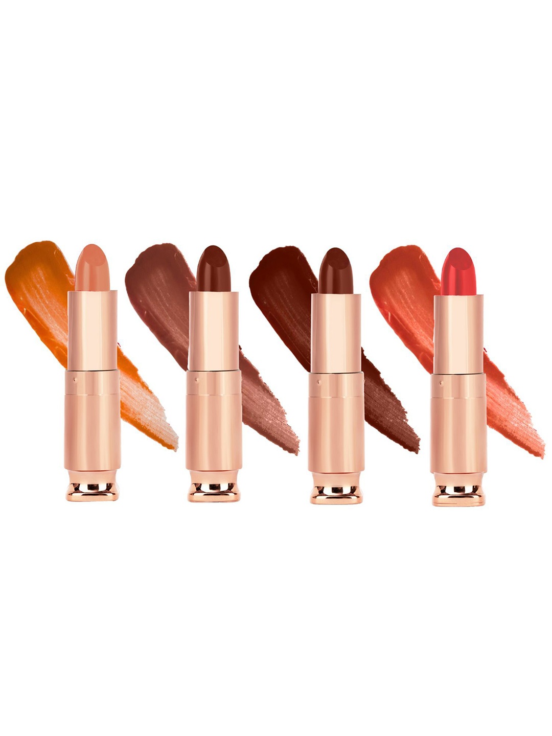 

krayons Set Of 4 Classy Long Stay Matte Lipstick - 3.5 g Each - 162 - 111 - 167 - 193, Nude