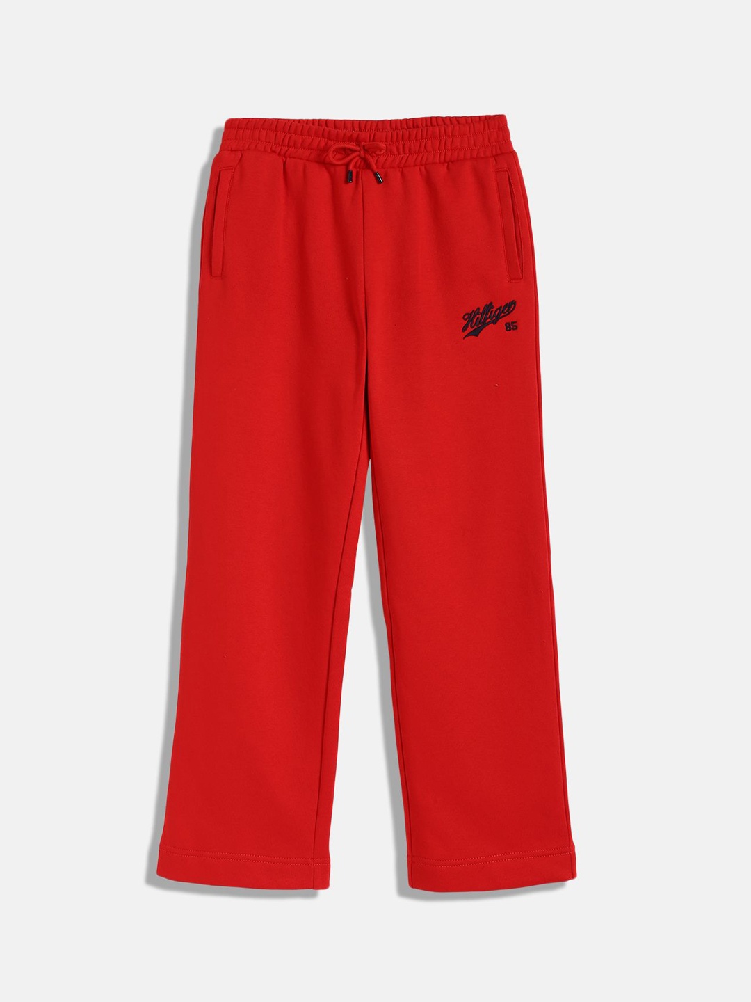 

Tommy Hilfiger Girls Cotton Regular Fit Track Pants, Red