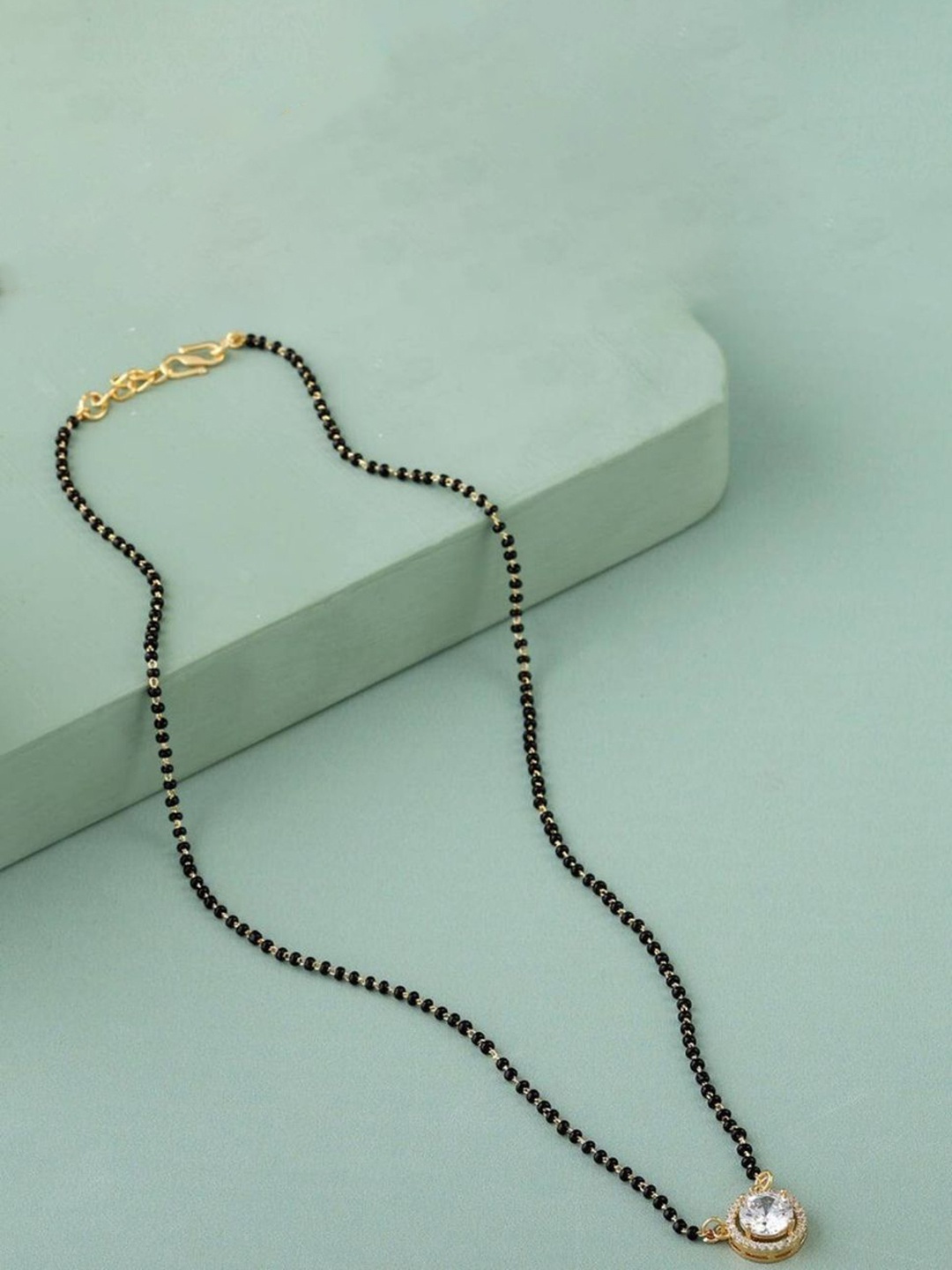 

Wynona Pack Of 2 Gold-Plated Artificial Beads Mangalsutra