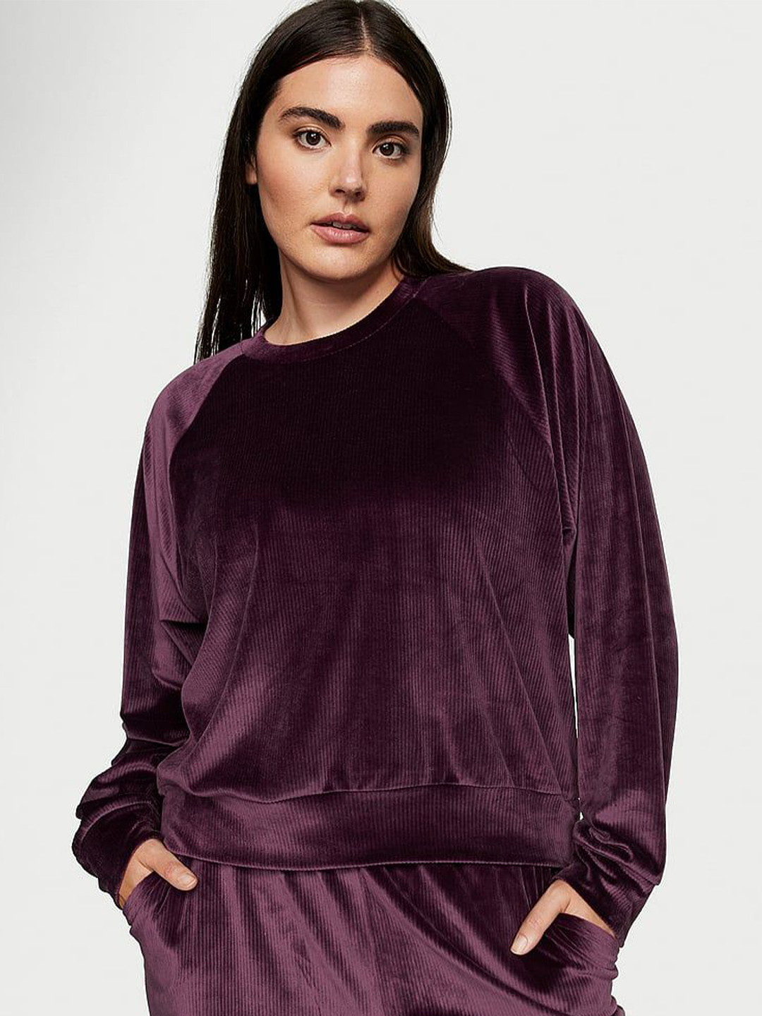 

Victoria's Secret Women Sweatshirt, Purple