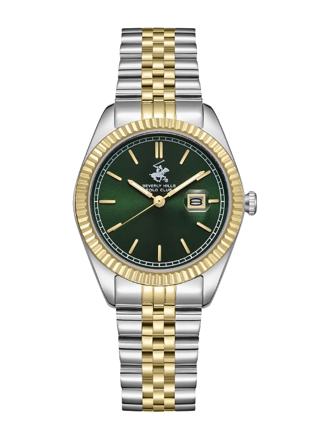 

Beverly Hills Polo Club Women Dial & Bracelet Style Straps Analogue Watch BP3604Y.270, Green