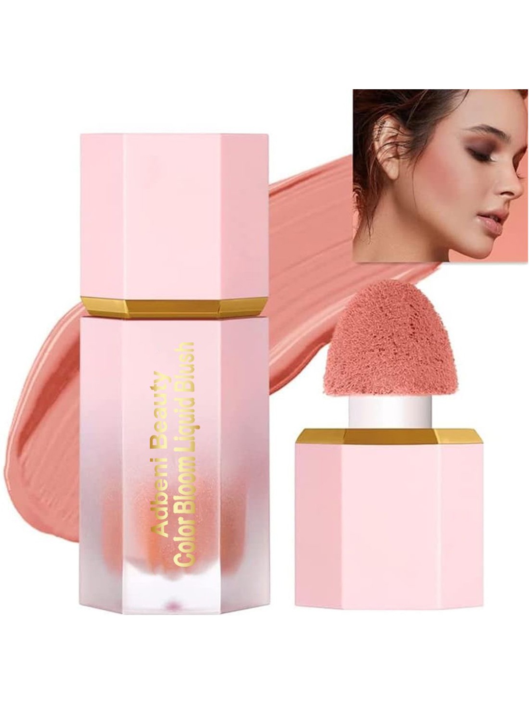 

Adbeni Colour Bloom Liquid Blush Dewy-Matte Finish - 4ml, Pink