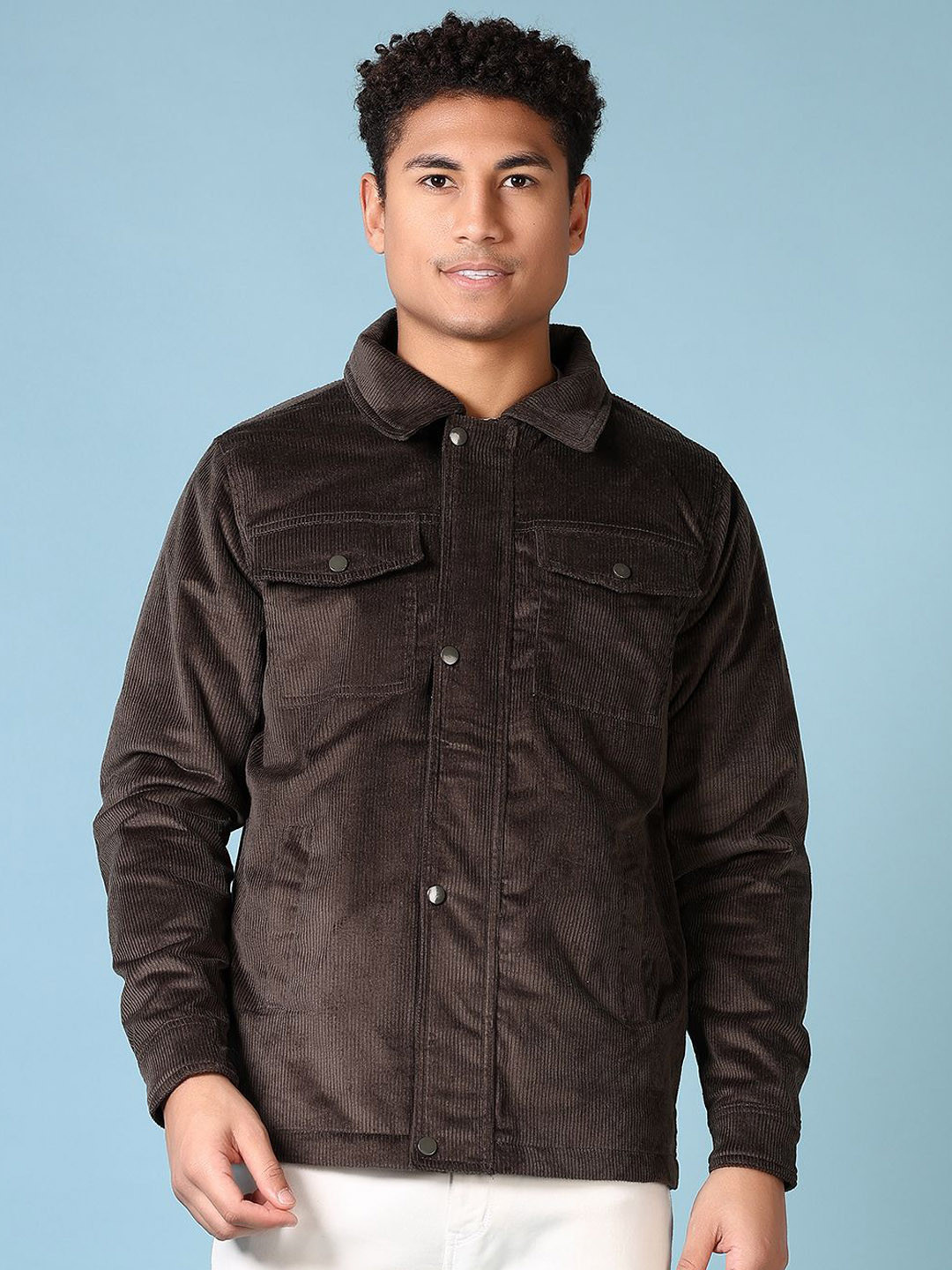 

V-Mart Men Camouflage Bomber Jacket, Olive
