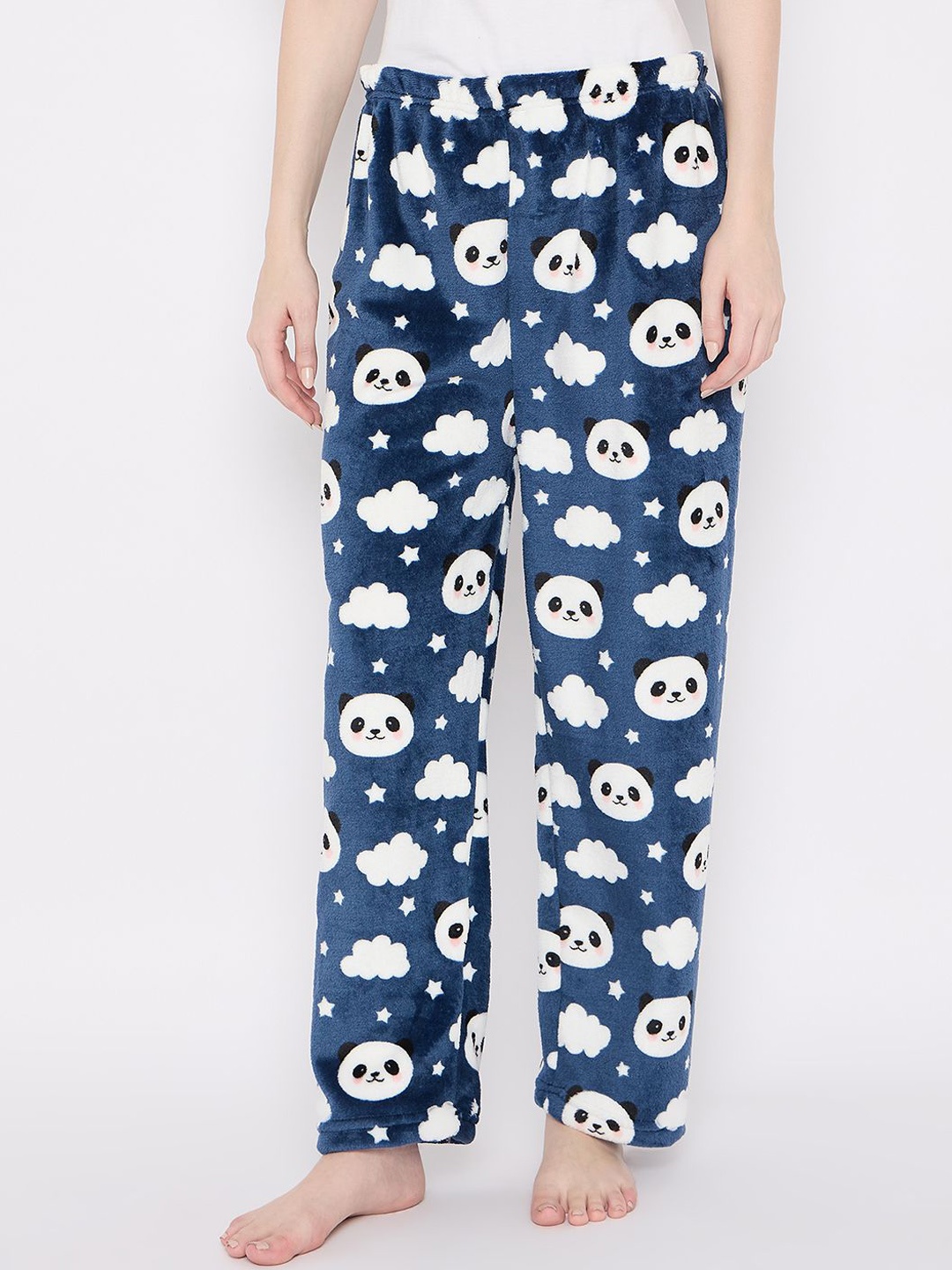 

Camey Printed Mid Rise Lounge Pants, Blue