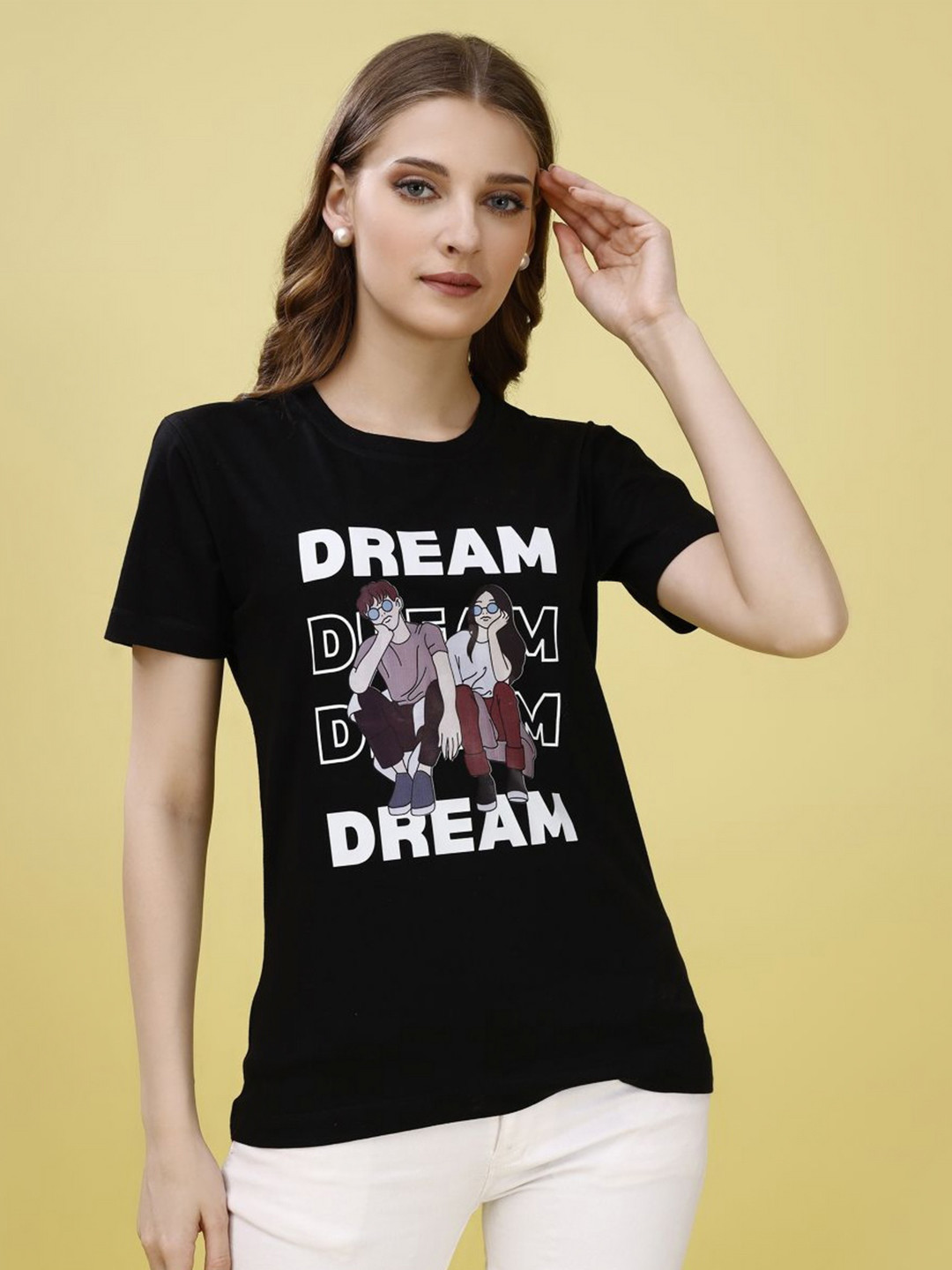 

NORZY PARIS Women Cut Outs T-shirt, Black