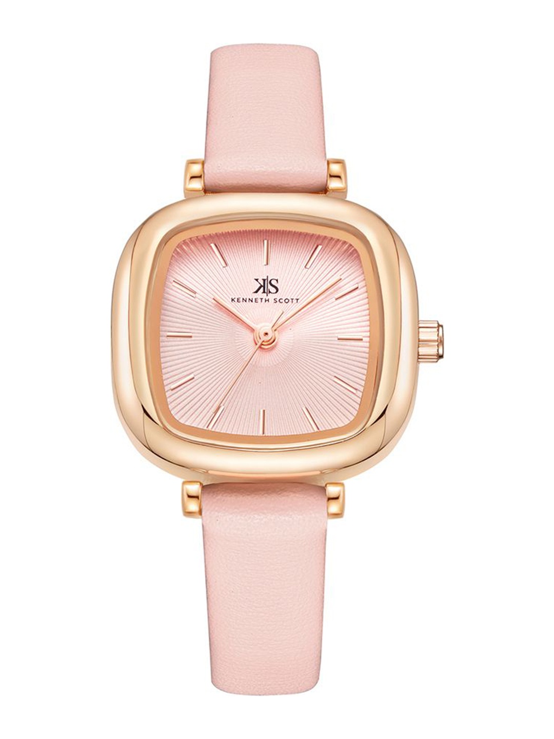 

KENNETH SCOTT Women Square Dial Analogue Watch K22525-KLPP, Pink