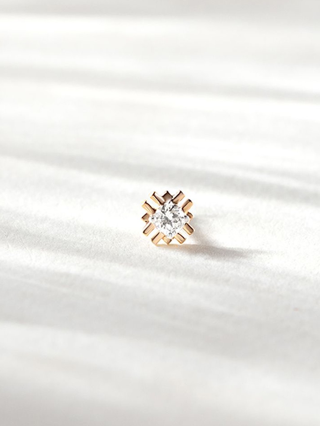 

Mia by Tanishq 14KT Nose Pin Diamond - 0.33 g, Rose