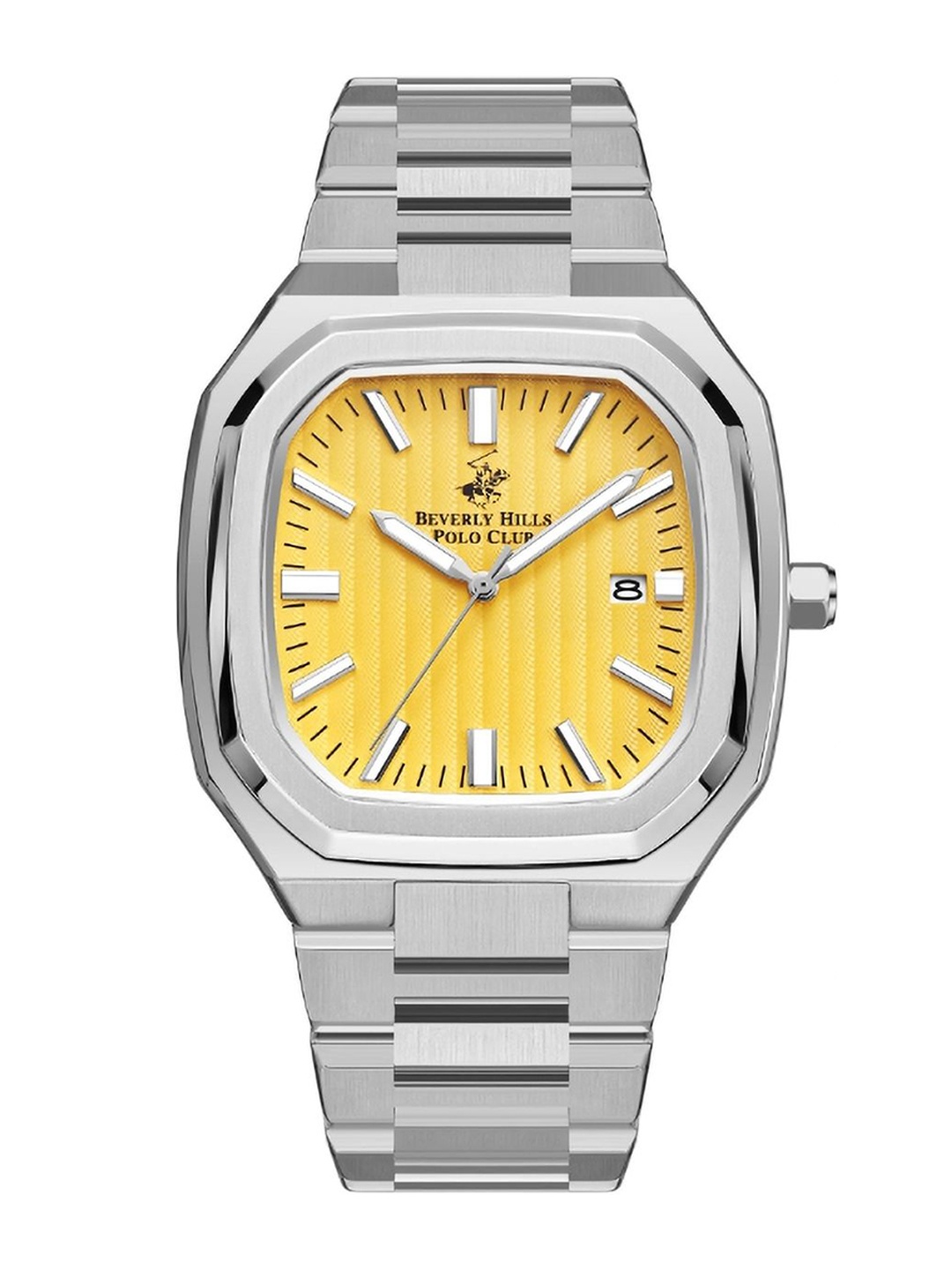 

Beverly Hills Polo Club Men Dial & Bracelet Style Straps Analogue Watch BP5033Y.370, Yellow