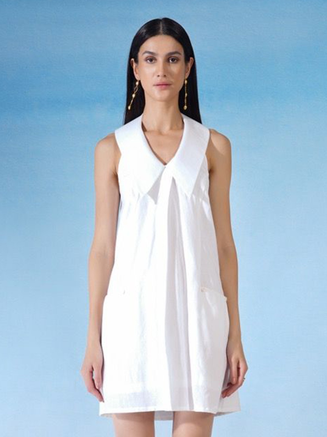 

Abhishti A-Line Mini Dress, White