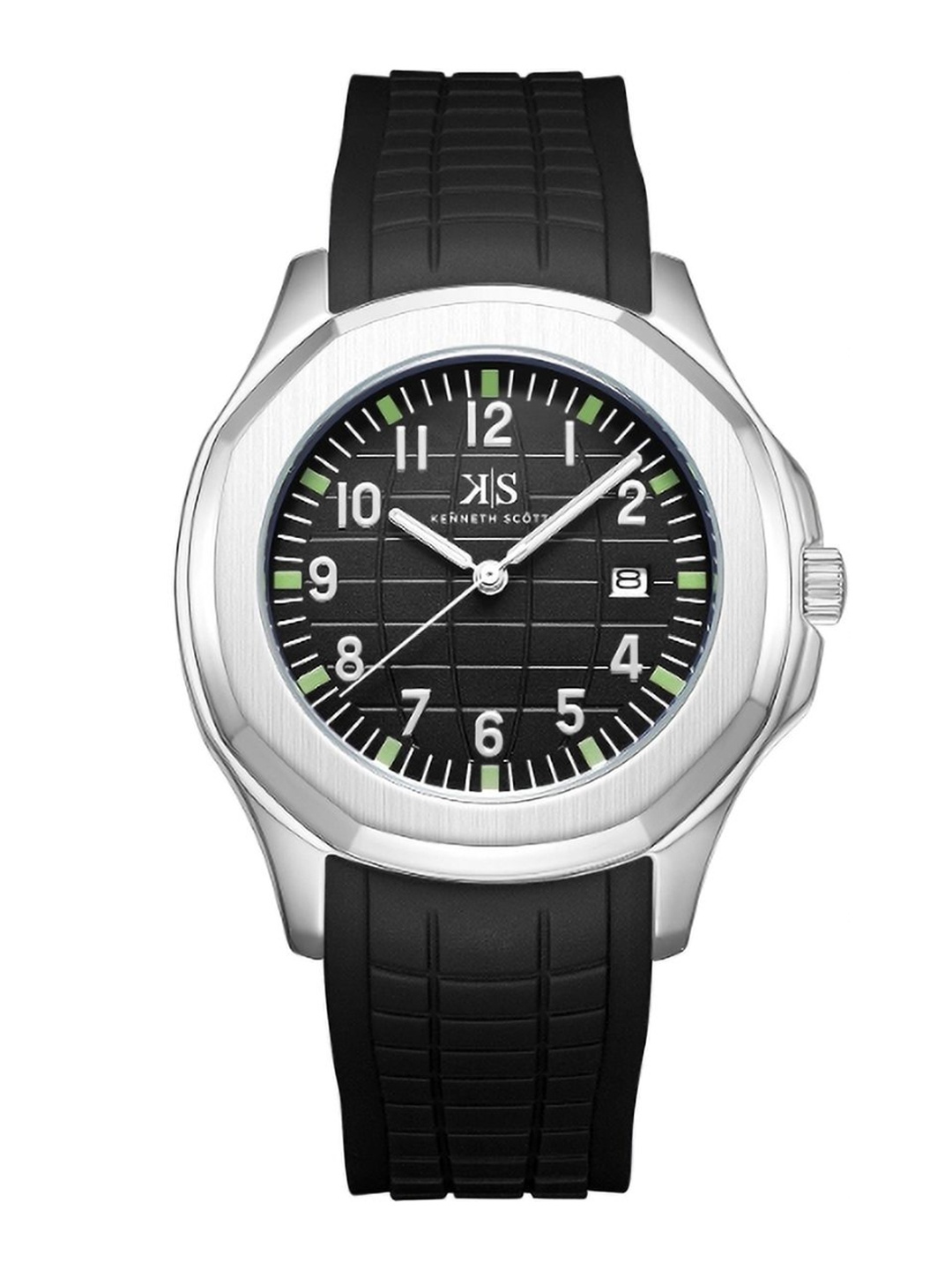 

KENNETH SCOTT Men Dial & Straps Analogue Watch K24014-SSBB, Black