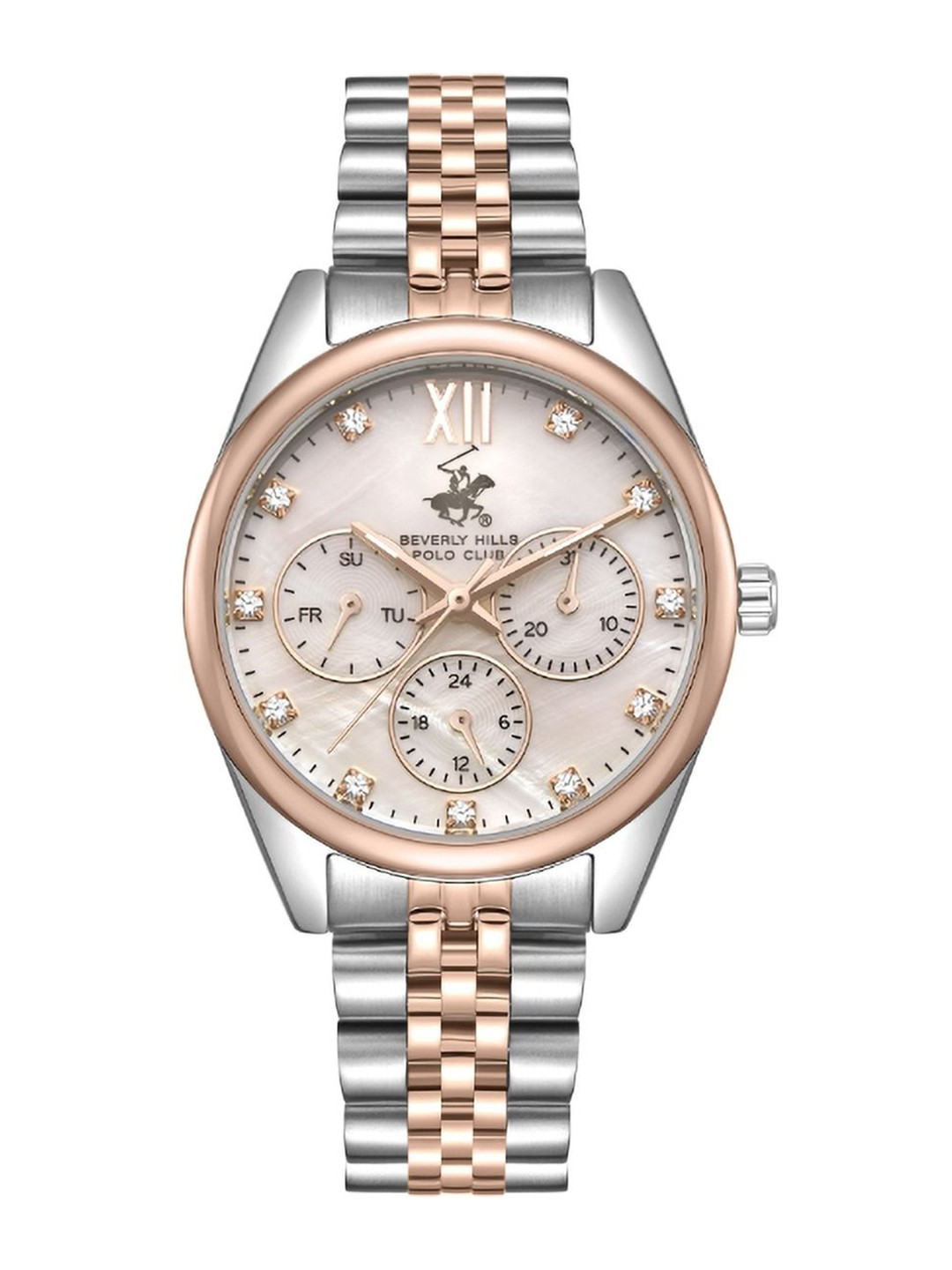 

Beverly Hills Polo Club Women Dial & Bracelet Style Analogue Watch BP3672Y.520, Silver