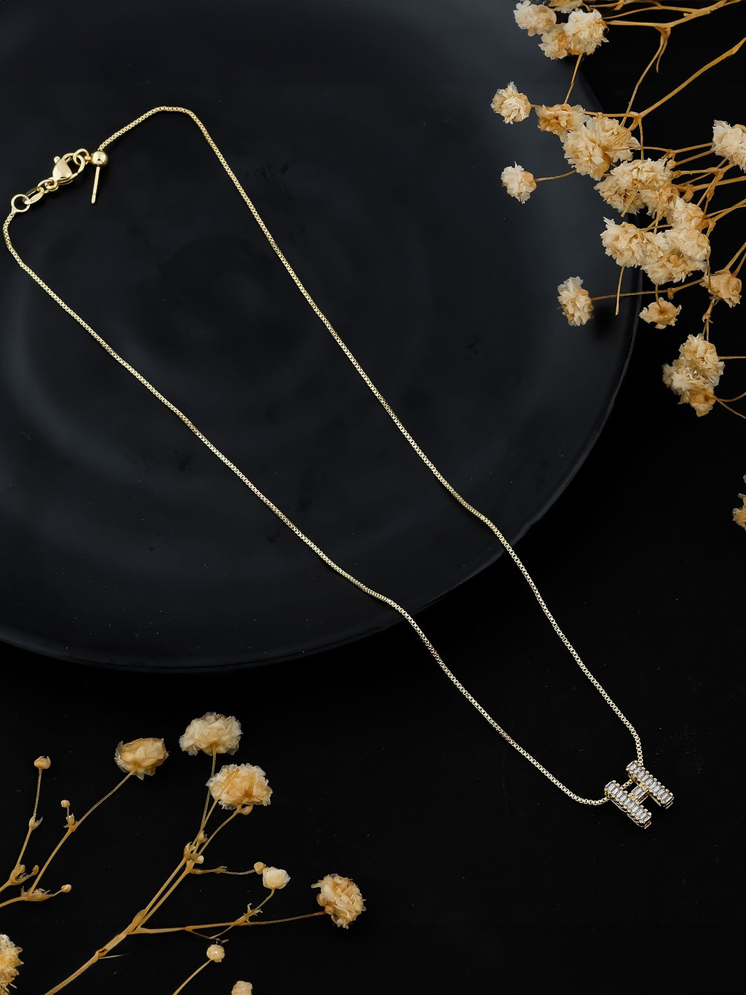 

Vyom Enterprise Unisex Copper Gold-Plated Antique Chain