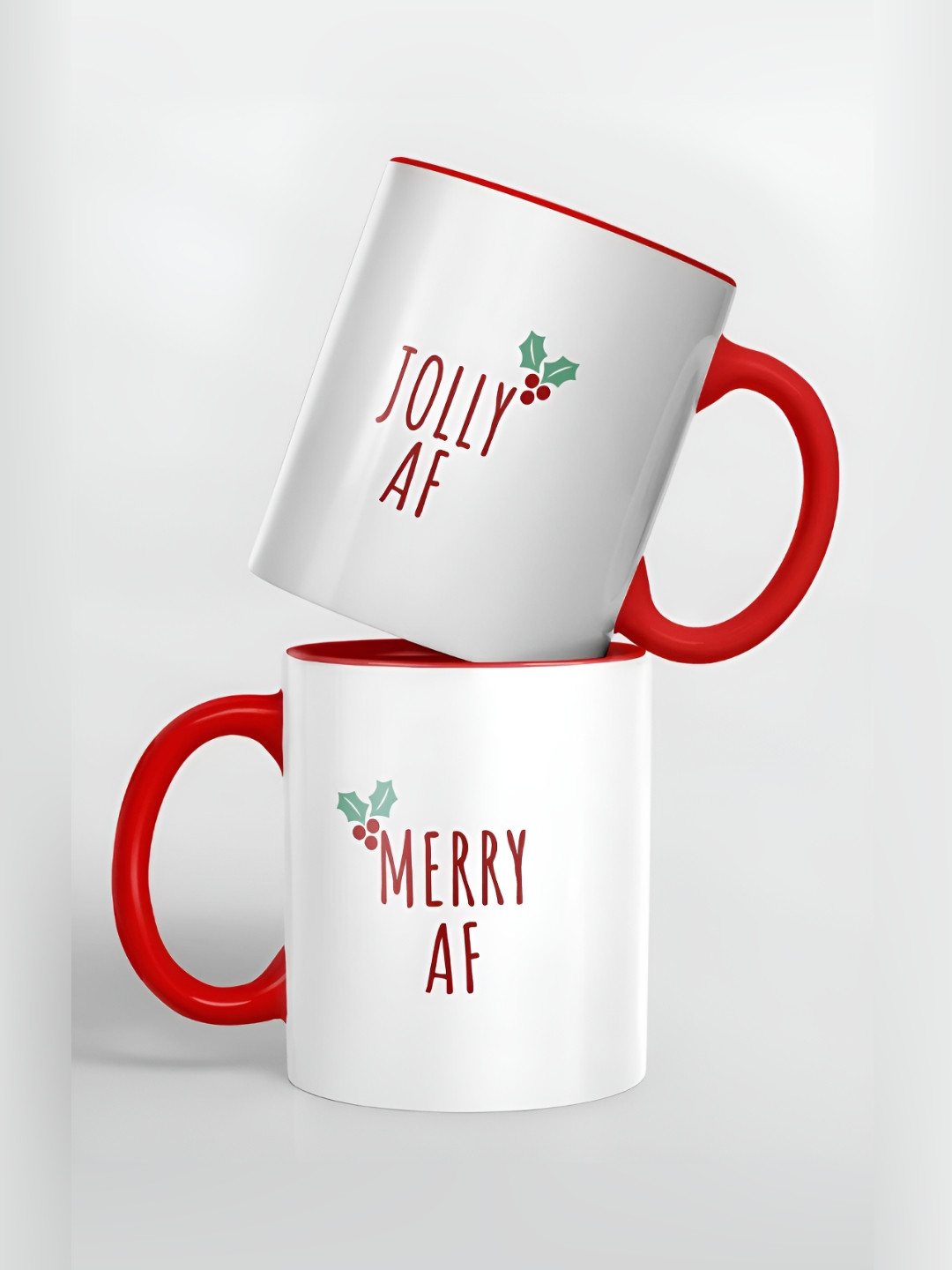 

macmerise Unisex Red Cups and Mugs, White