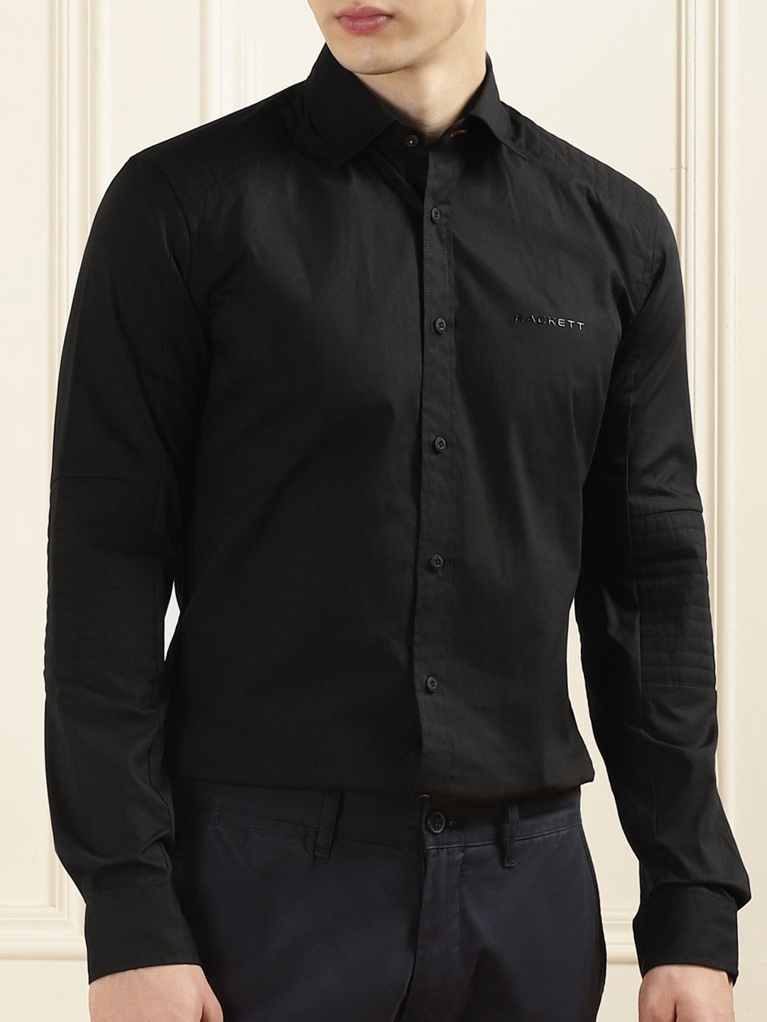 

HACKETT LONDON Men Opaque Casual Shirt, Black