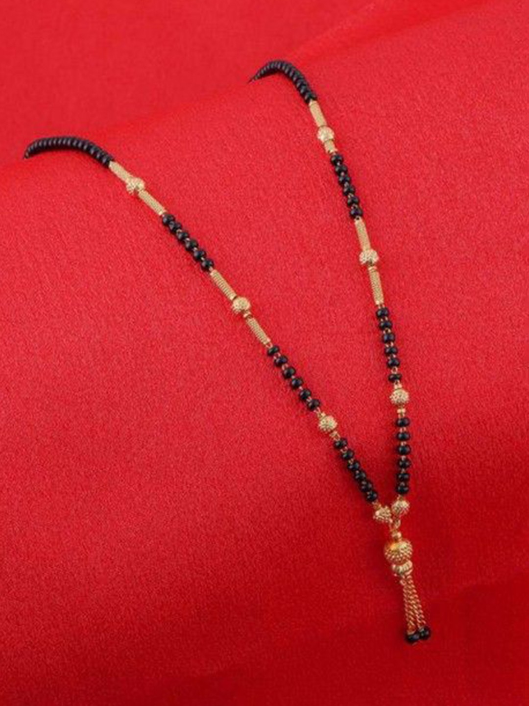 

Wynona Pack of 2 Gold-Plated Artificial Beads Mangalsutra
