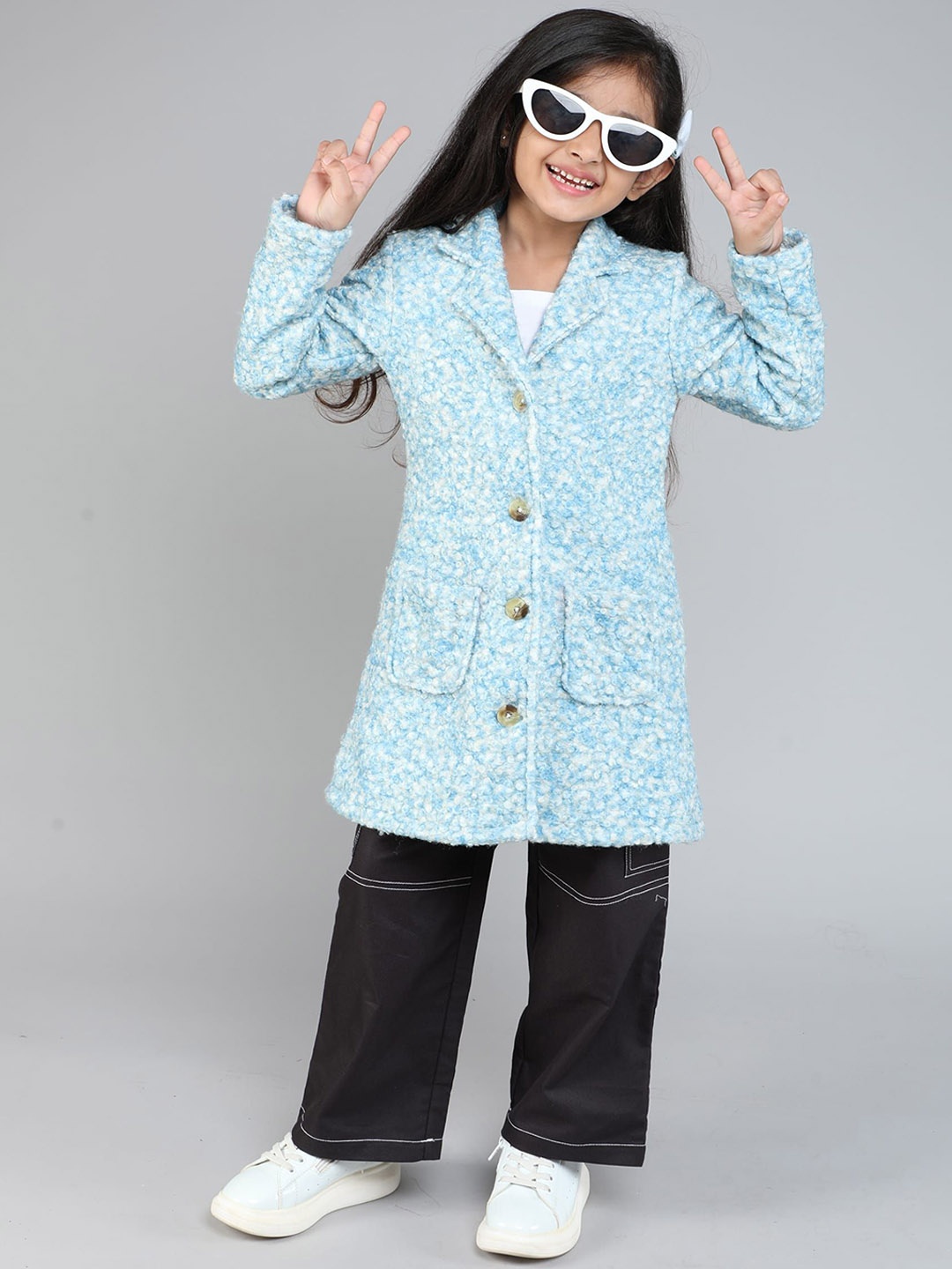 

taffykids Girls Polycotton Tailored Jacket, Blue