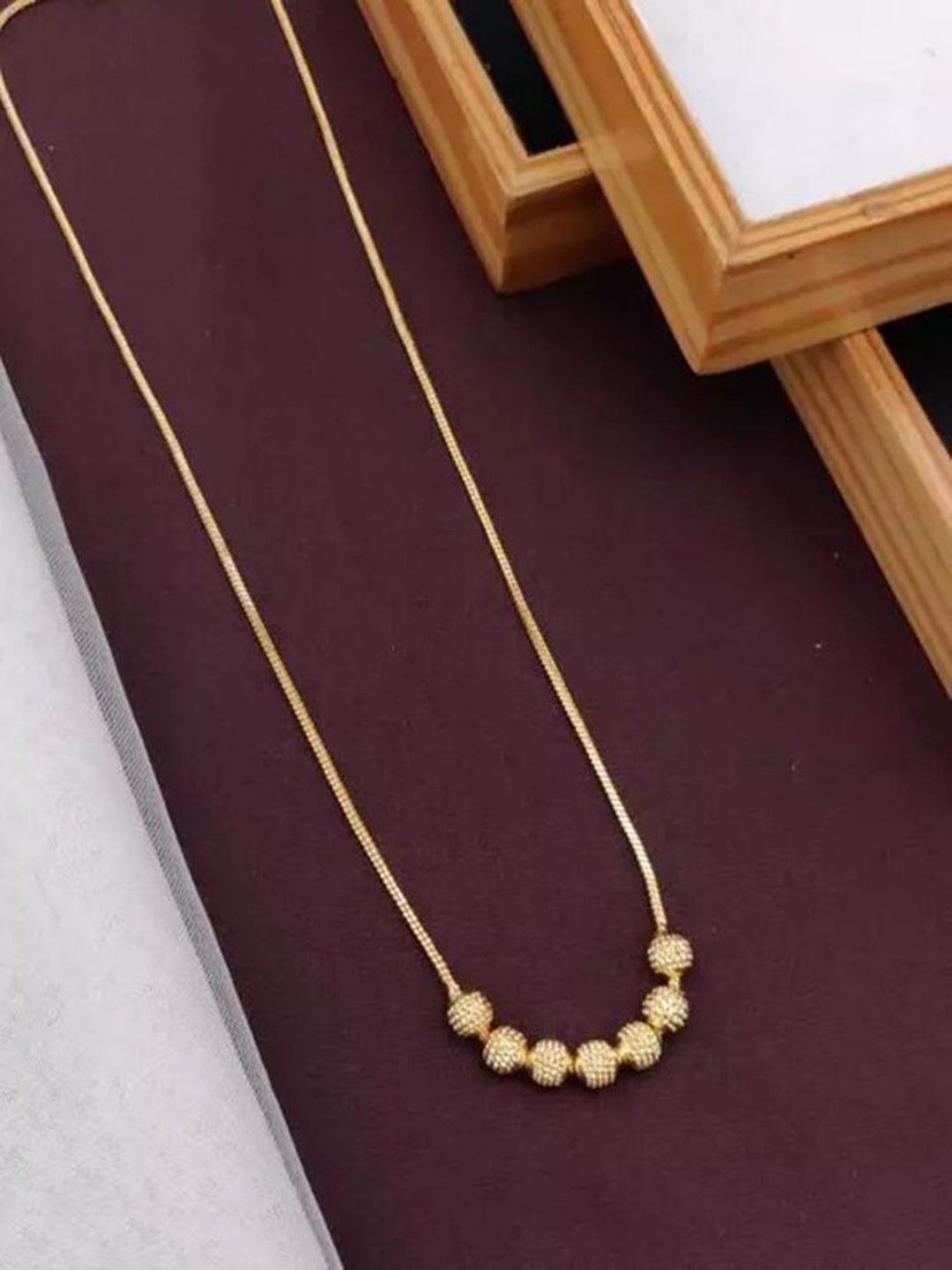 

Wynona Set of 2 Gold Plated Beaded Mangalsutra