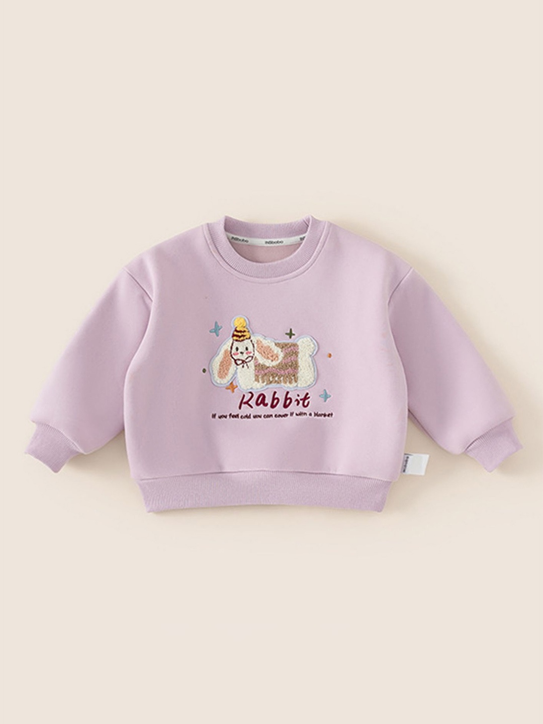 

LULU & SKY Girls Printed Sweatshirt, Purple