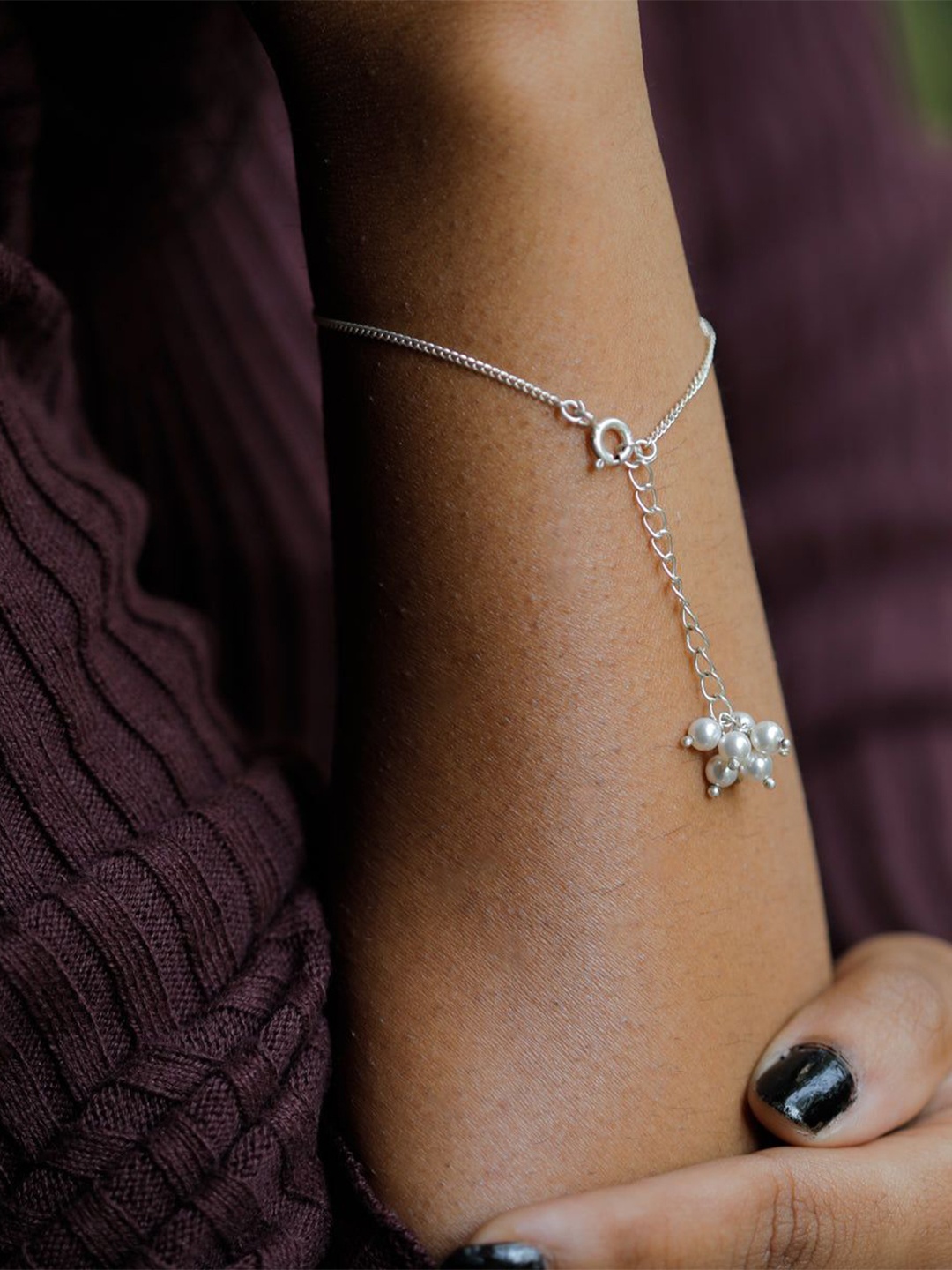 

House of Aadyaa Women 2 Silver Bracelet