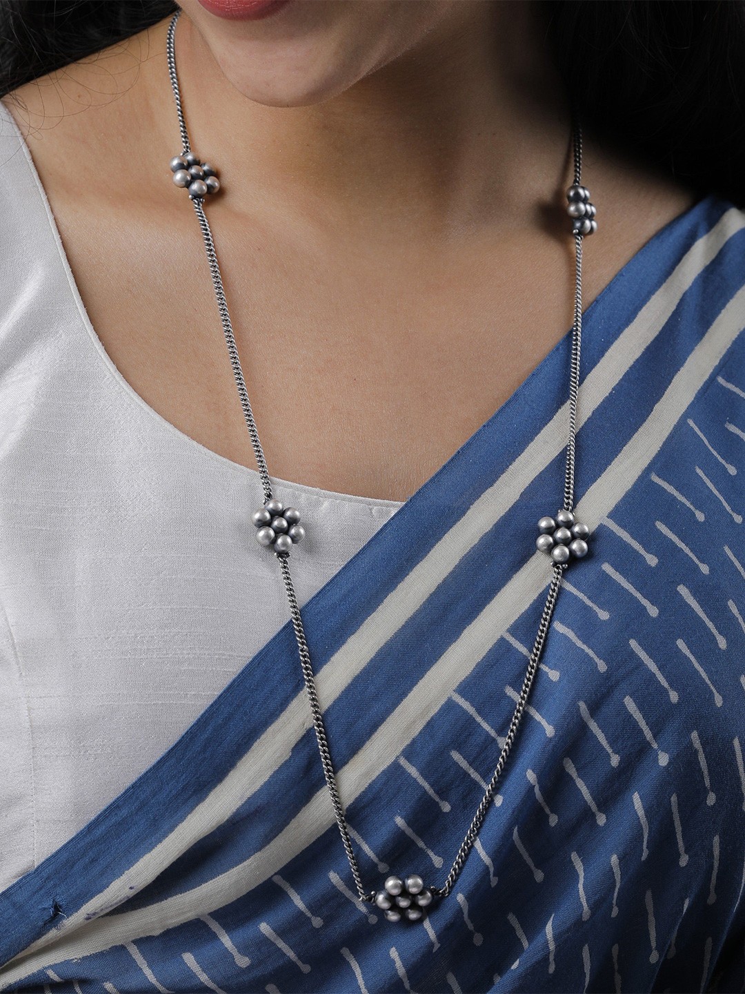 

House of Aadyaa Sterling Silver Necklace