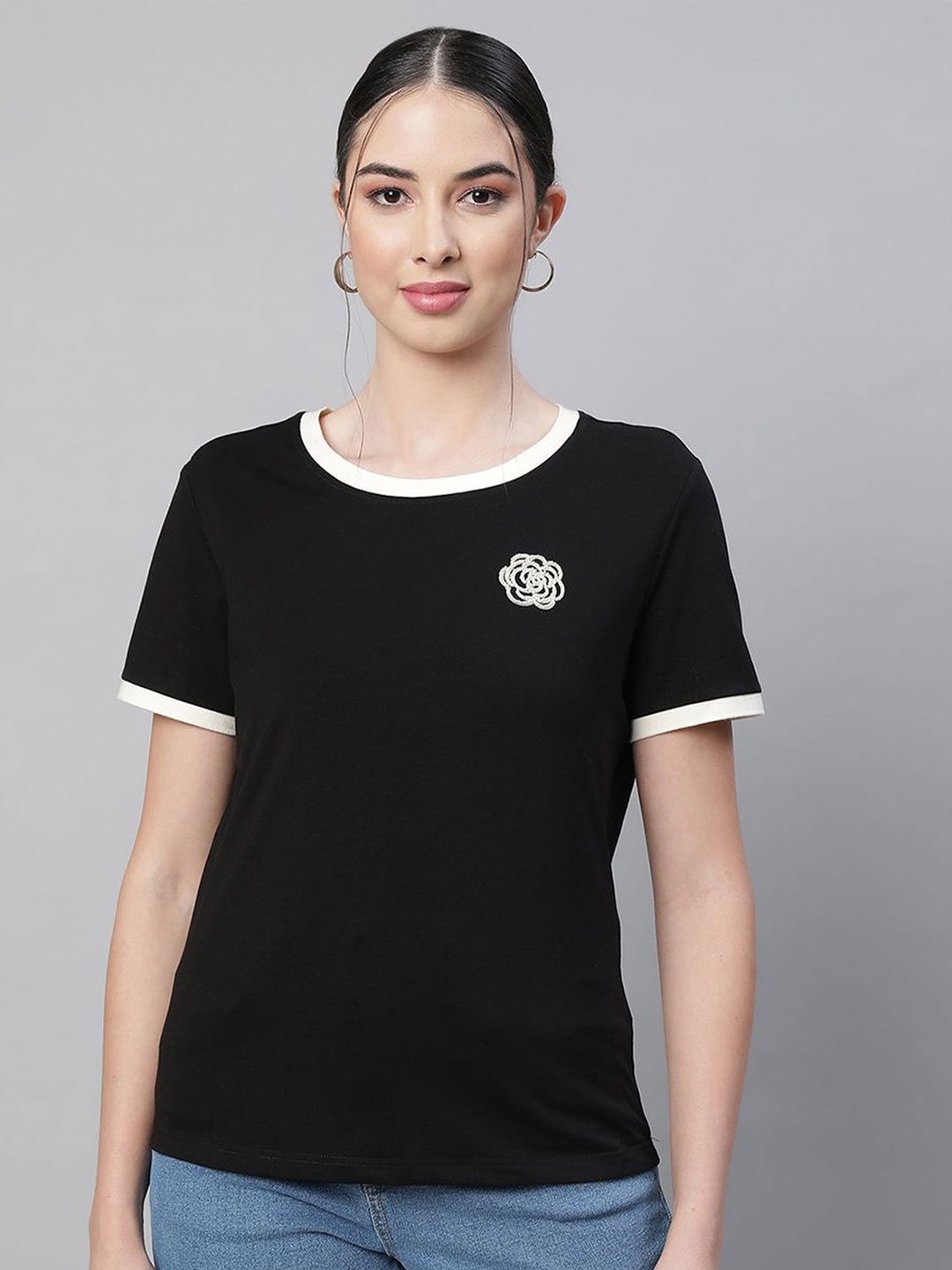 

Global Republic Women Cotton Top, Black
