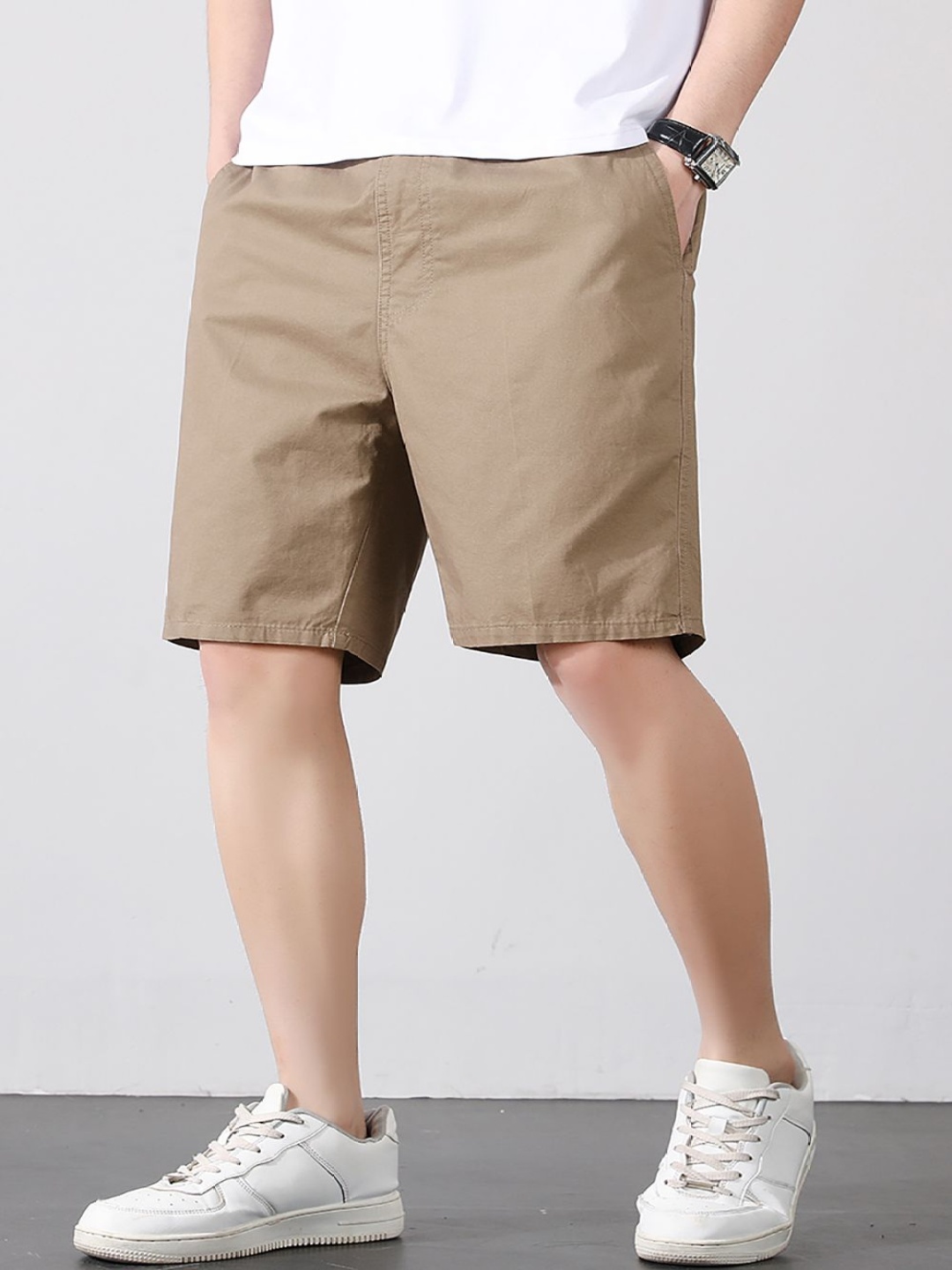 

StyleCast x Revolte Men Regular Fit Cotton Shorts, Brown