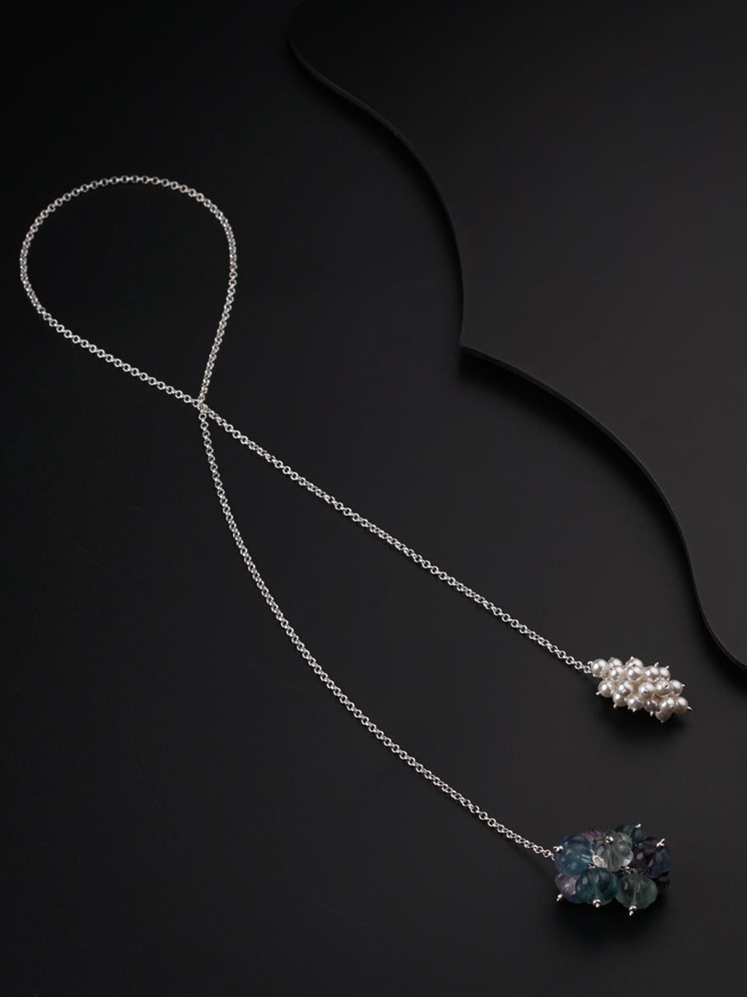 

House of Aadyaa Sterling Silver Oxidised Necklace