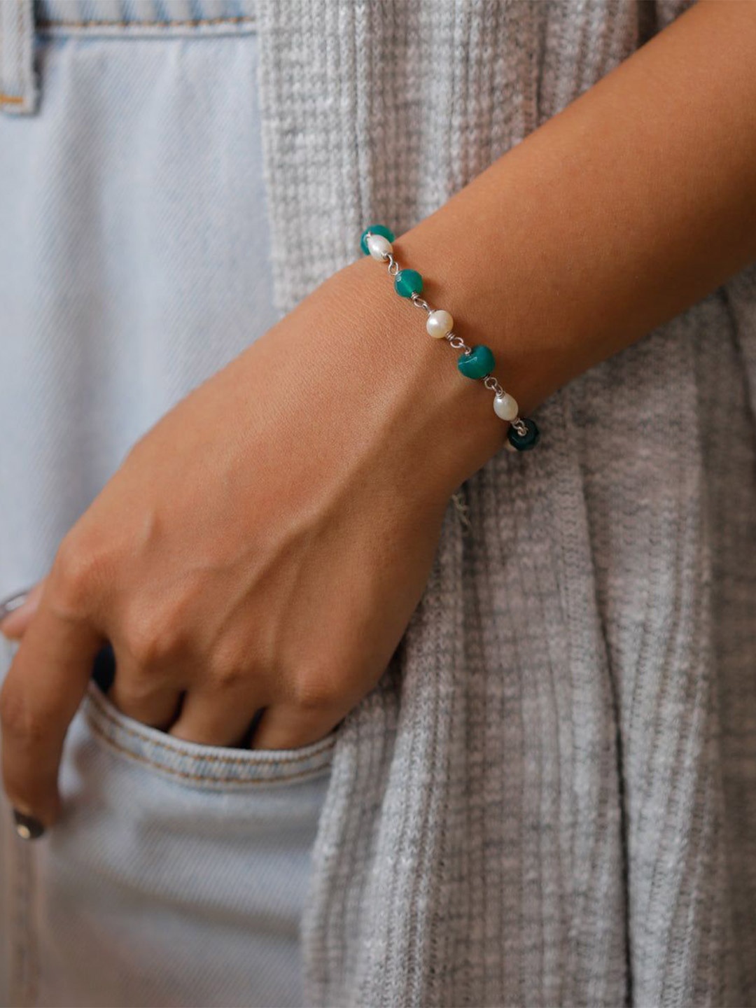 

House of Aadyaa Women 2 Silver Bracelet