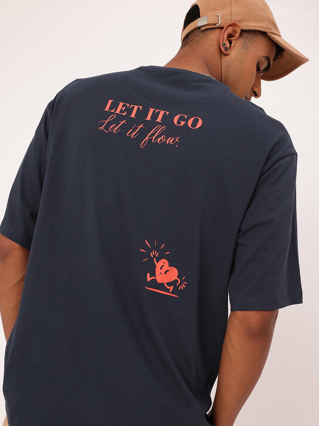 

Kook N Keech Modern Touch Printed Relaxed Fit T-shirt, Navy blue