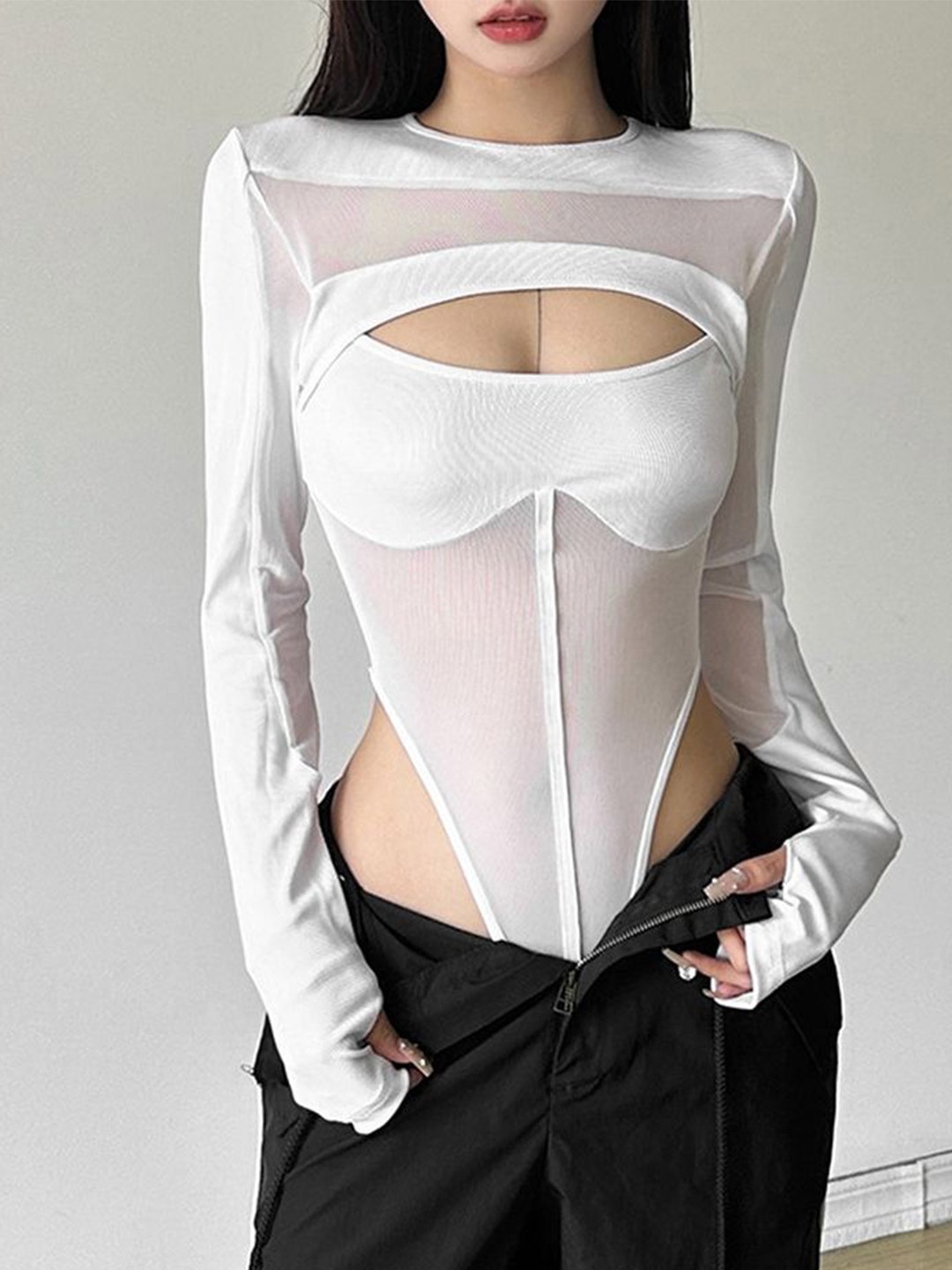 

LULU & SKY Women Fitted Top, White