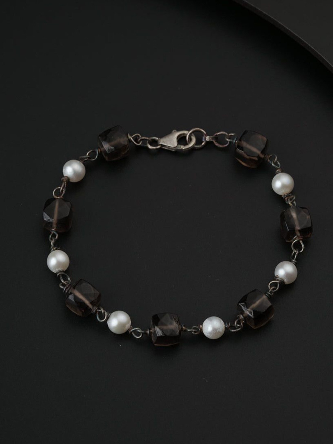 

House of Aadyaa Women Silver Link Bracelet