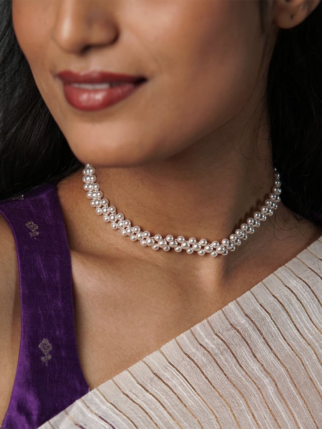 

House of Aadyaa Sterling Silver Necklace