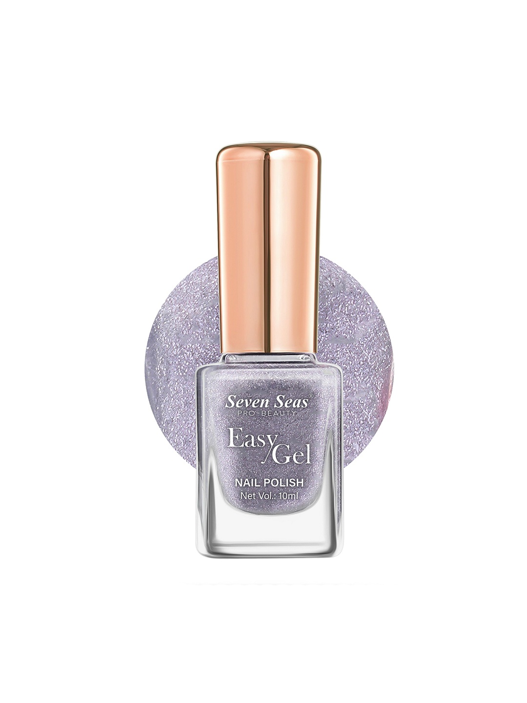 

Seven Seas Easy Gel Pro-Beauty Quick Dry Formula Glitter Nail Polish - 10 ml - Grey 250