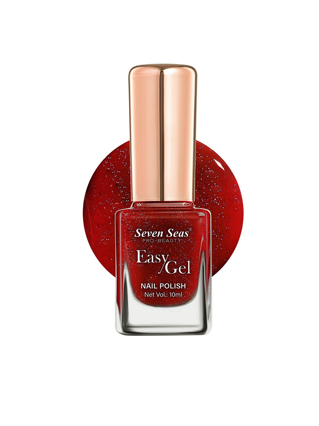 

Seven Seas Easy Gel Glossy Finish Nail Polish - 10 ml - No - 252, Red