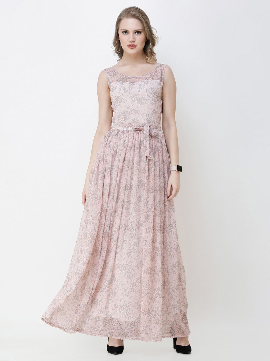 

BAESD Women Floral Printed Maxi Dress, Pink