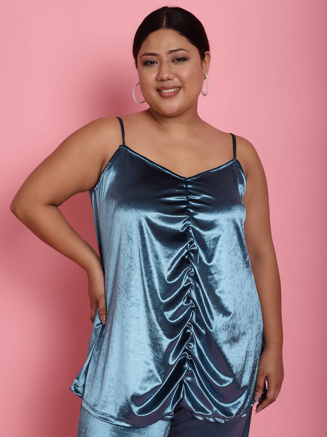 

theRebelinme Velvet Top, Teal