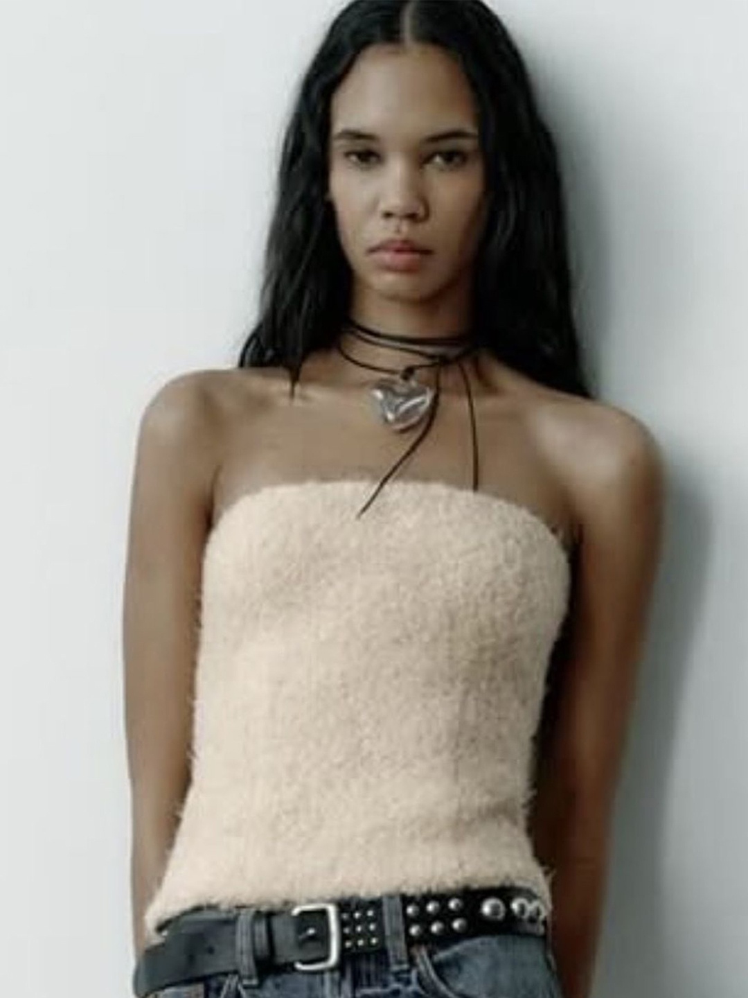 

LULU & SKY Women Strapless Tube Top, Off white