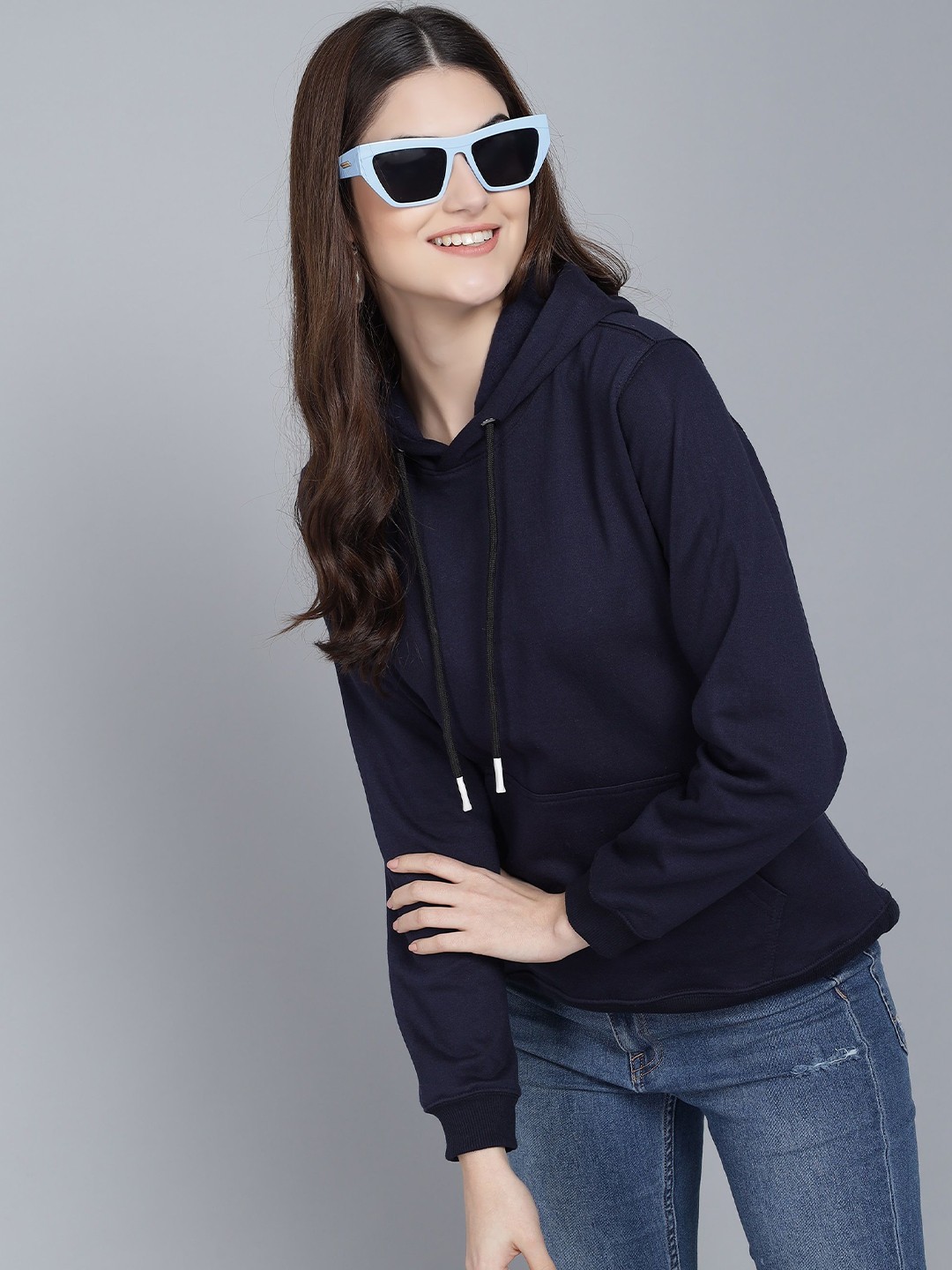 

Dogman Women Hooded Antimicrobial Sweatshirt, Navy blue