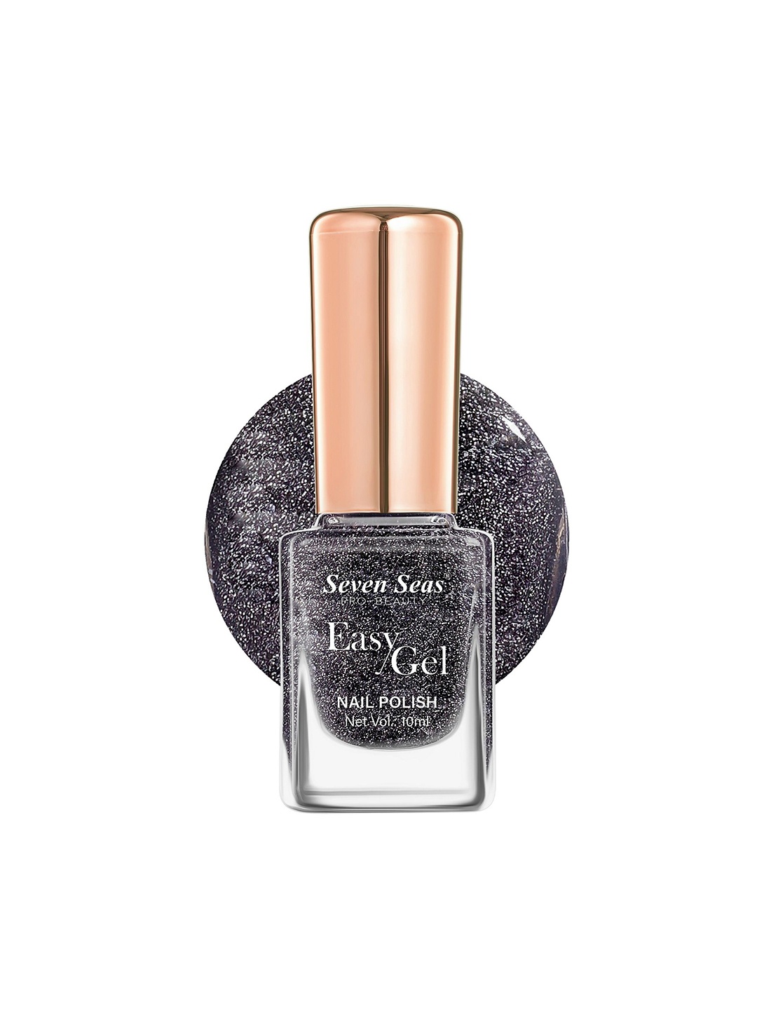 

Seven Seas Easy Gel Glossy Finish Nail Polish - 10 ml - No - 264, Black