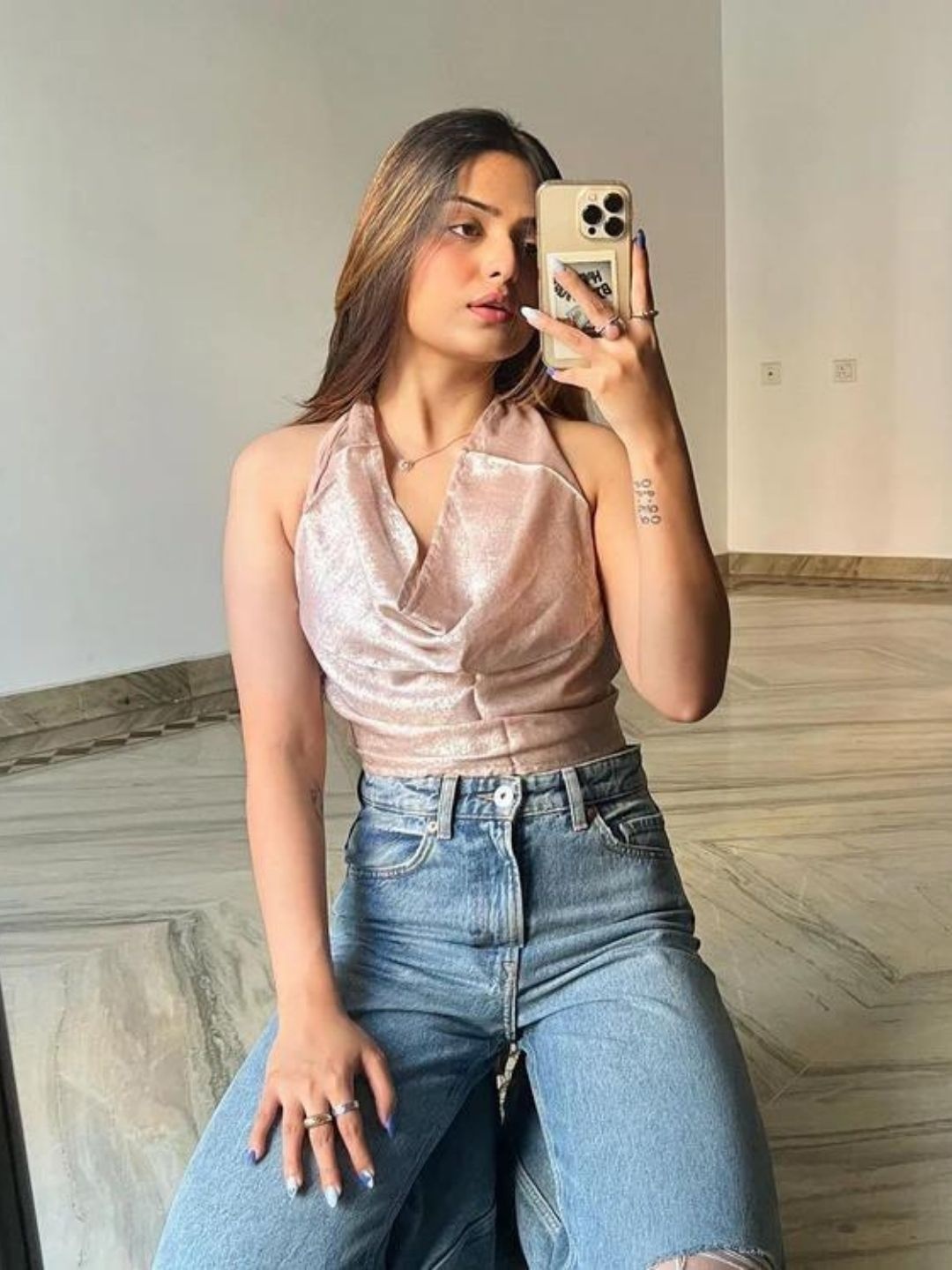 

HEY MISSY Top, Gold