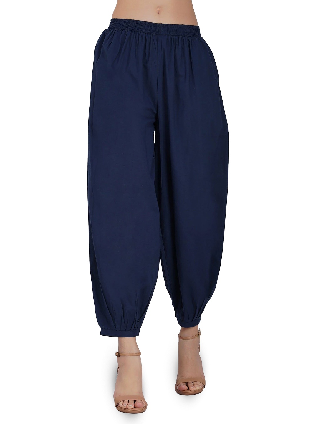 

NYPA Women AFGHANI Loose Fit Patiala, Navy blue