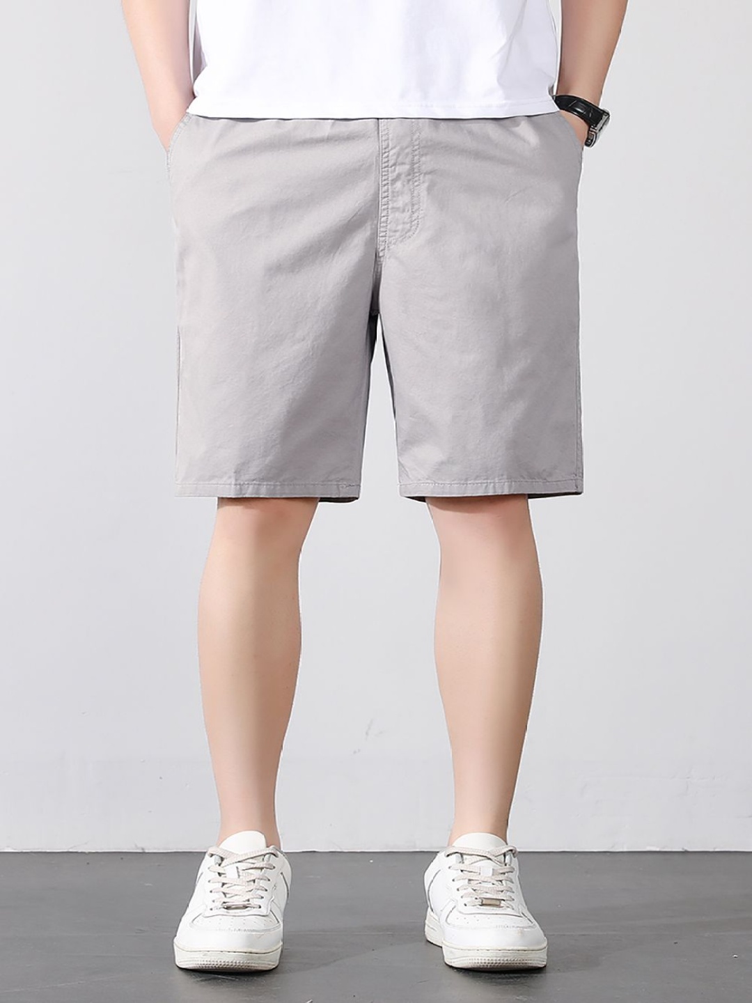 

StyleCast x Revolte Men Regular Fit Cotton Shorts, Grey