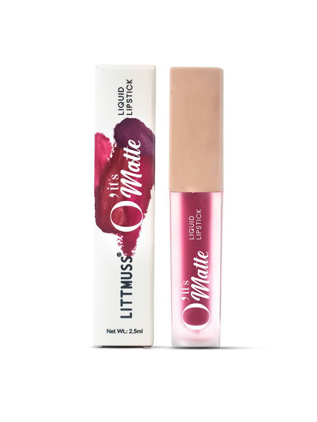 

LITTMUSS O' It's Matte Waterproof Long Lasting Liquid Lipstick 2.5 ml - Sizzling Pink 05