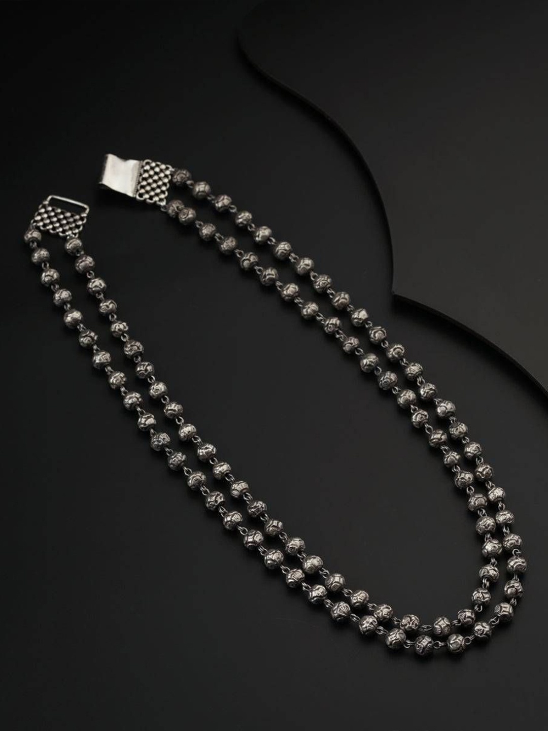 

House of Aadyaa Sterling Silver Oxidised Necklace