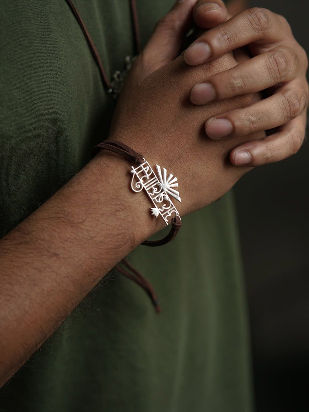 

House of Aadyaa Women Silver Charm Bracelet