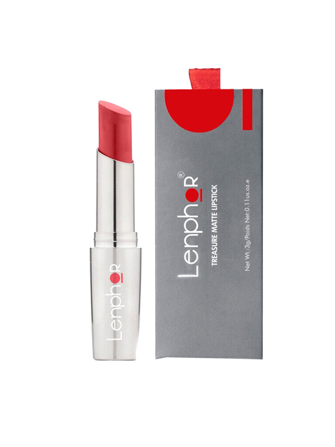 

Lenphor Treasure Matte Lipstick - Claret Red