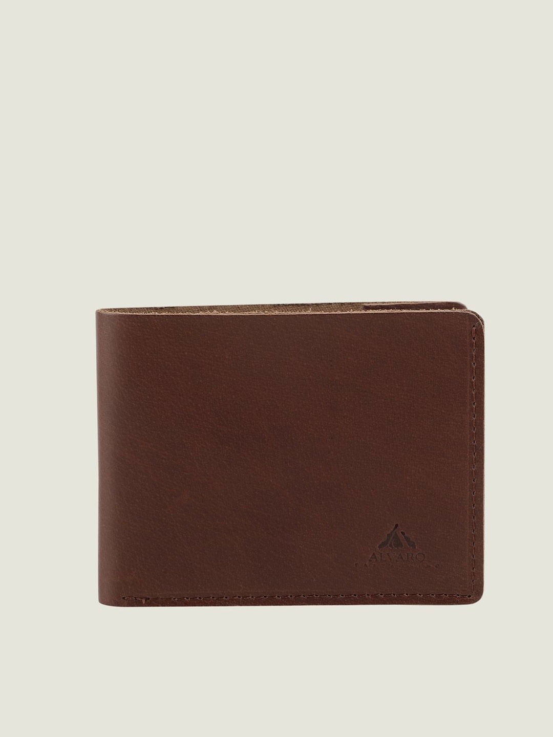 

Alvaro Castagnino Men Leather Two Fold Wallet, Brown